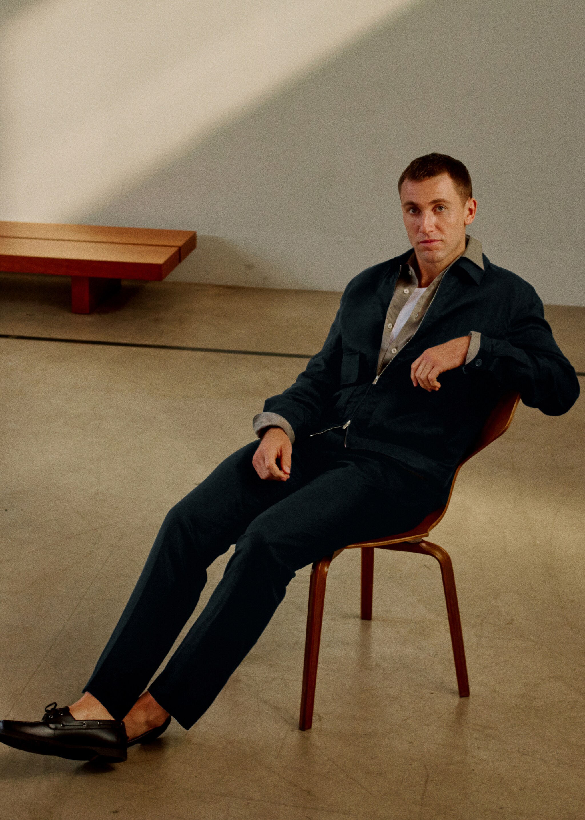 Amalfi slim fit suit trousers - Details of the article 5, Navy. Ref: 27085930-03.