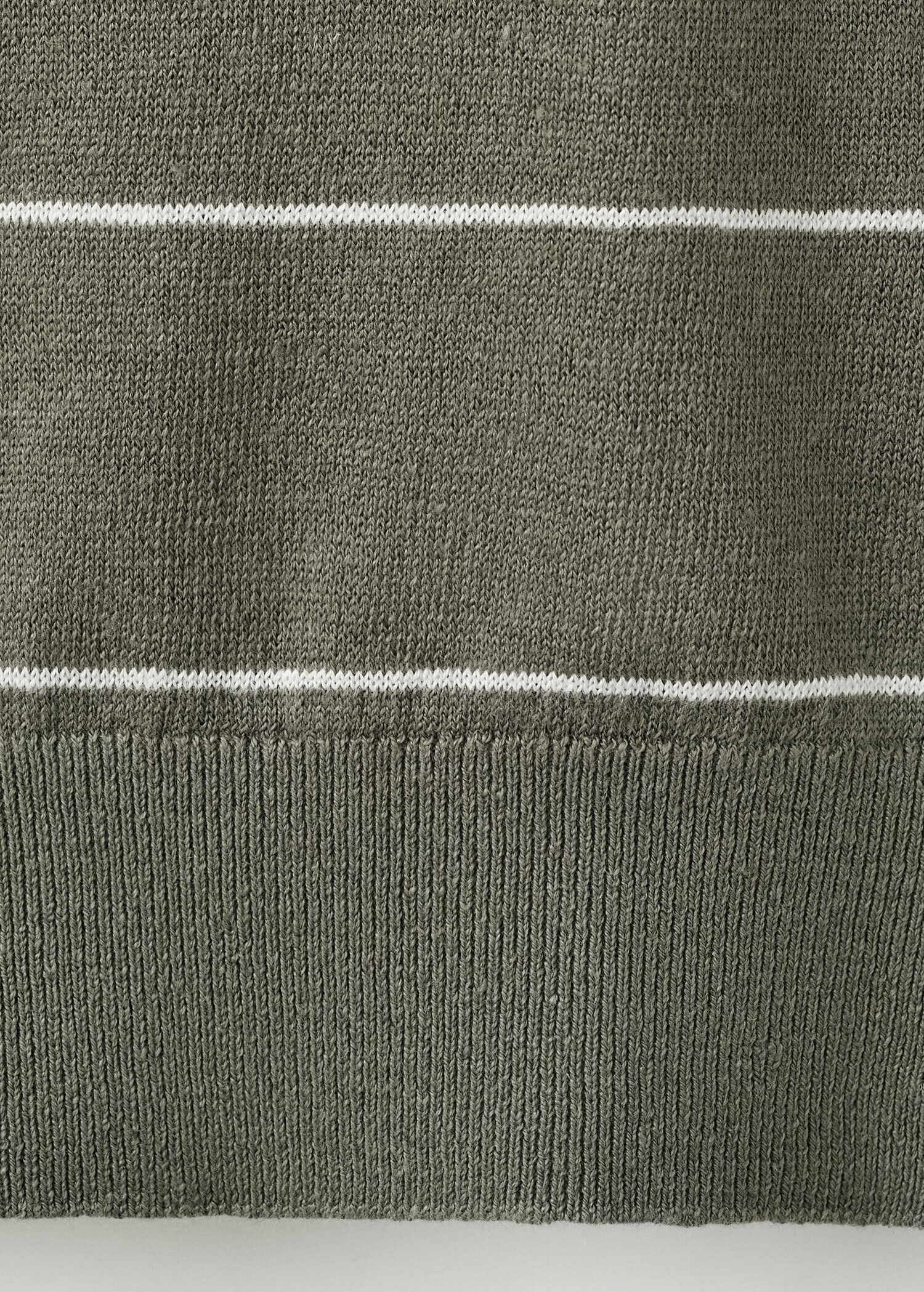 Linen blend fine knit striped jersey - Details of the article 8