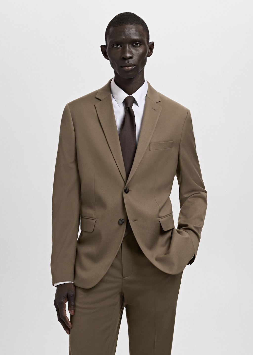 Super slim-fit suit jacket stretch fabric