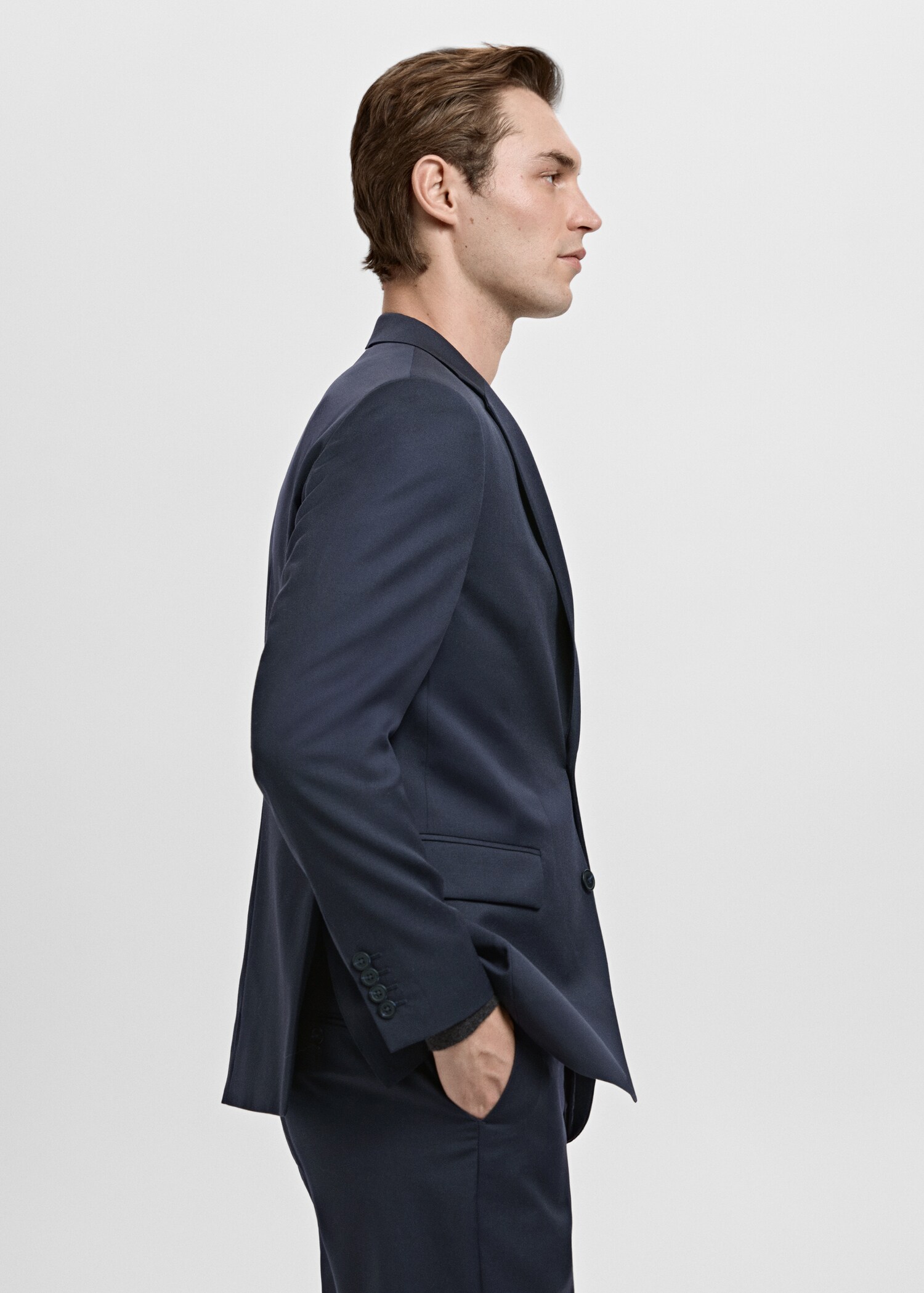 Turin 100% virgin wool suit jacket - Details of the article 2