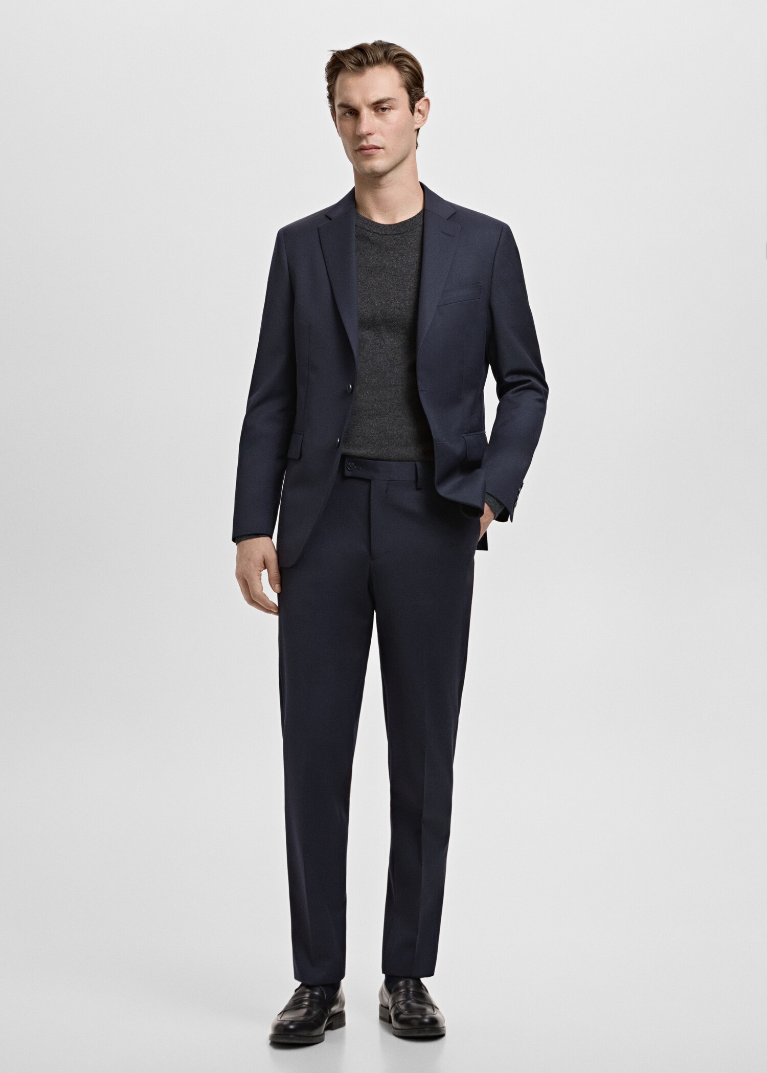 Turin 100% virgin wool suit jacket - General plane