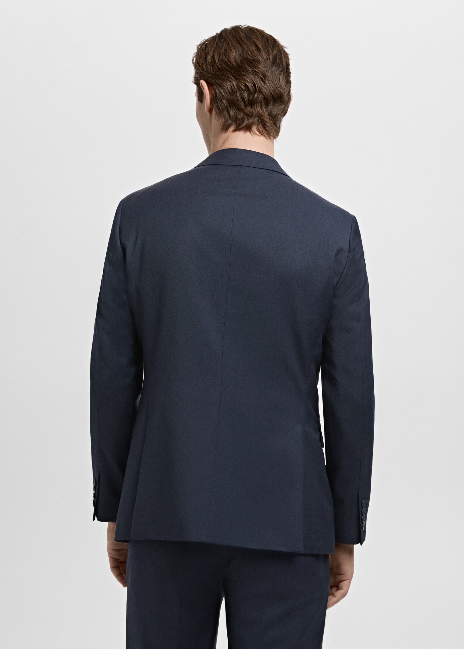 Turin 100% virgin wool suit jacket - Reverse of the article
