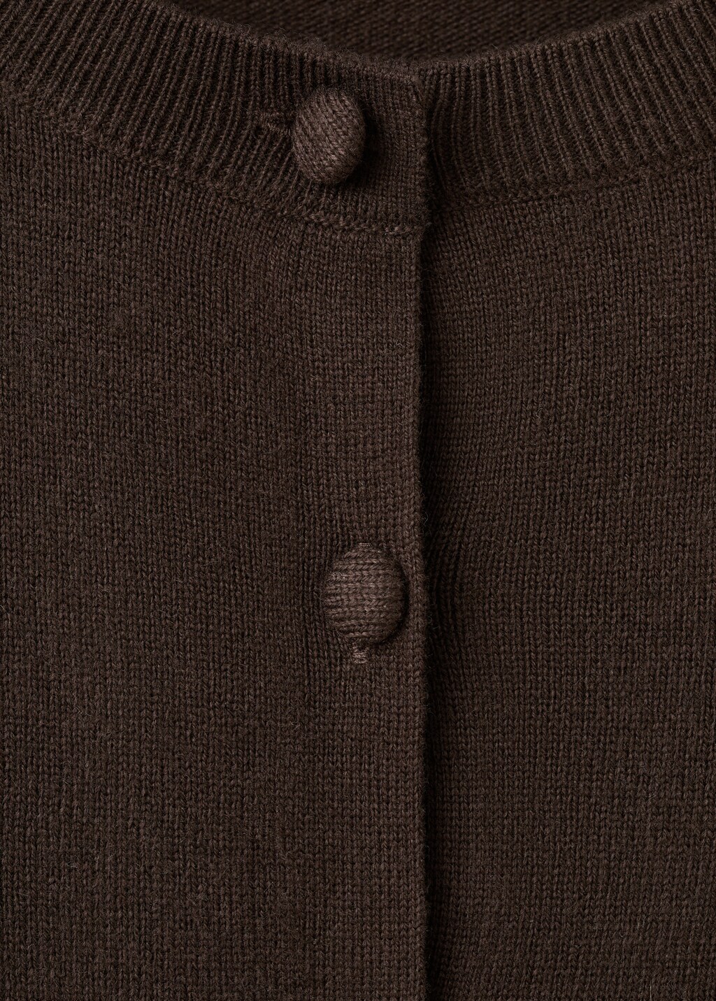 Knitted button cardigan