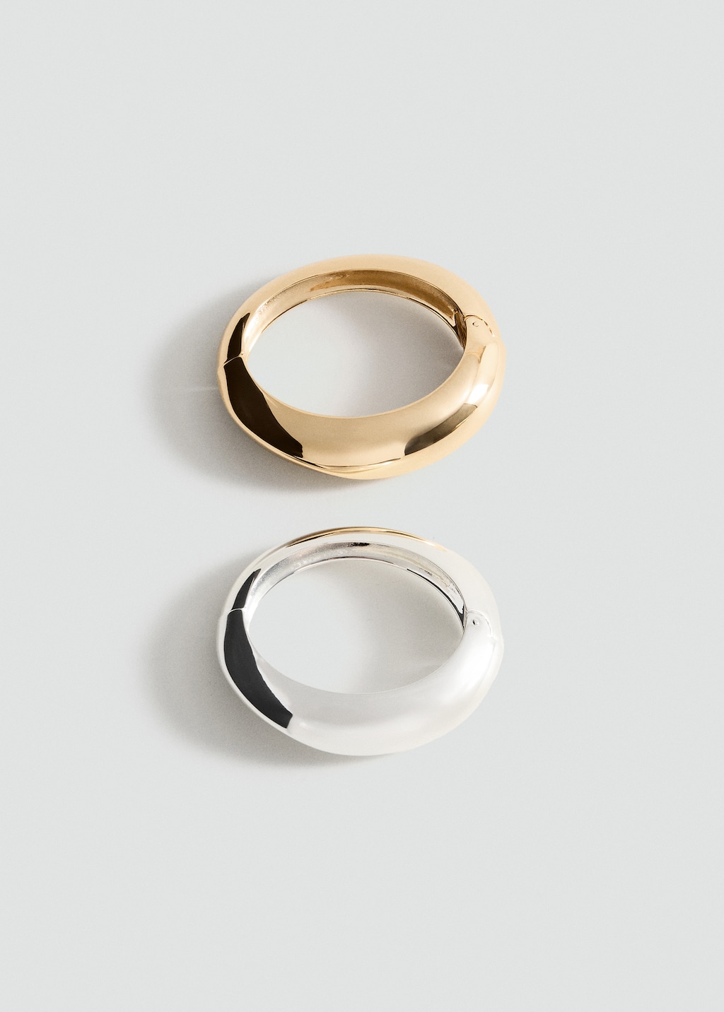 Pack of 2 rigid bracelets