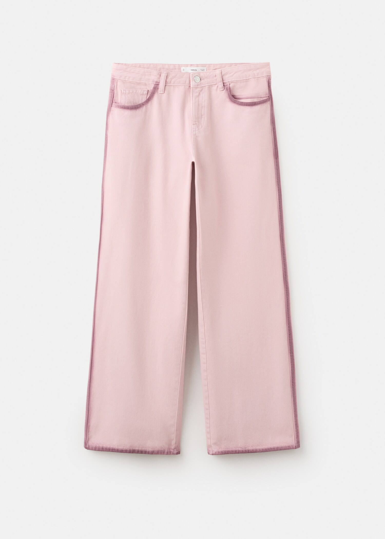 Two-tone wide leg jeans - Article without model