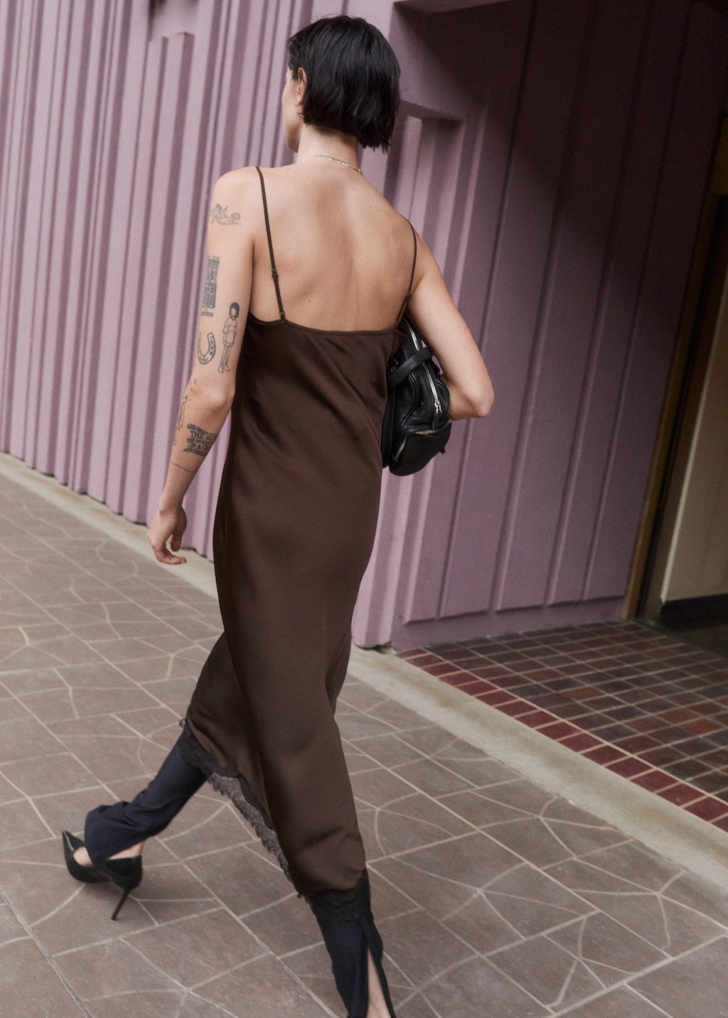 Satin camisole dress