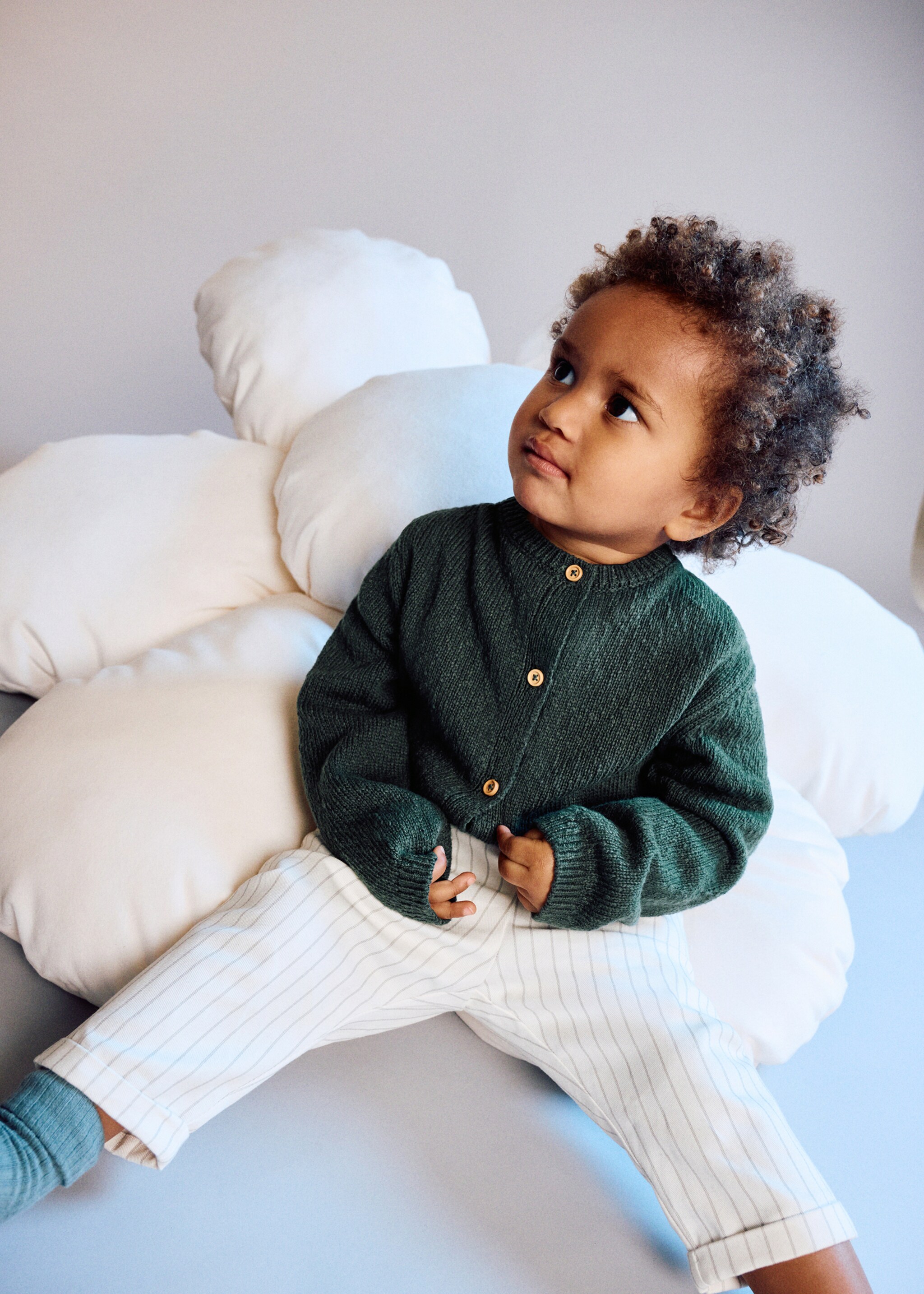 Triko düğmeli hırka - Ürün detayı 5, Yeşil. Ref: 27094429-01.