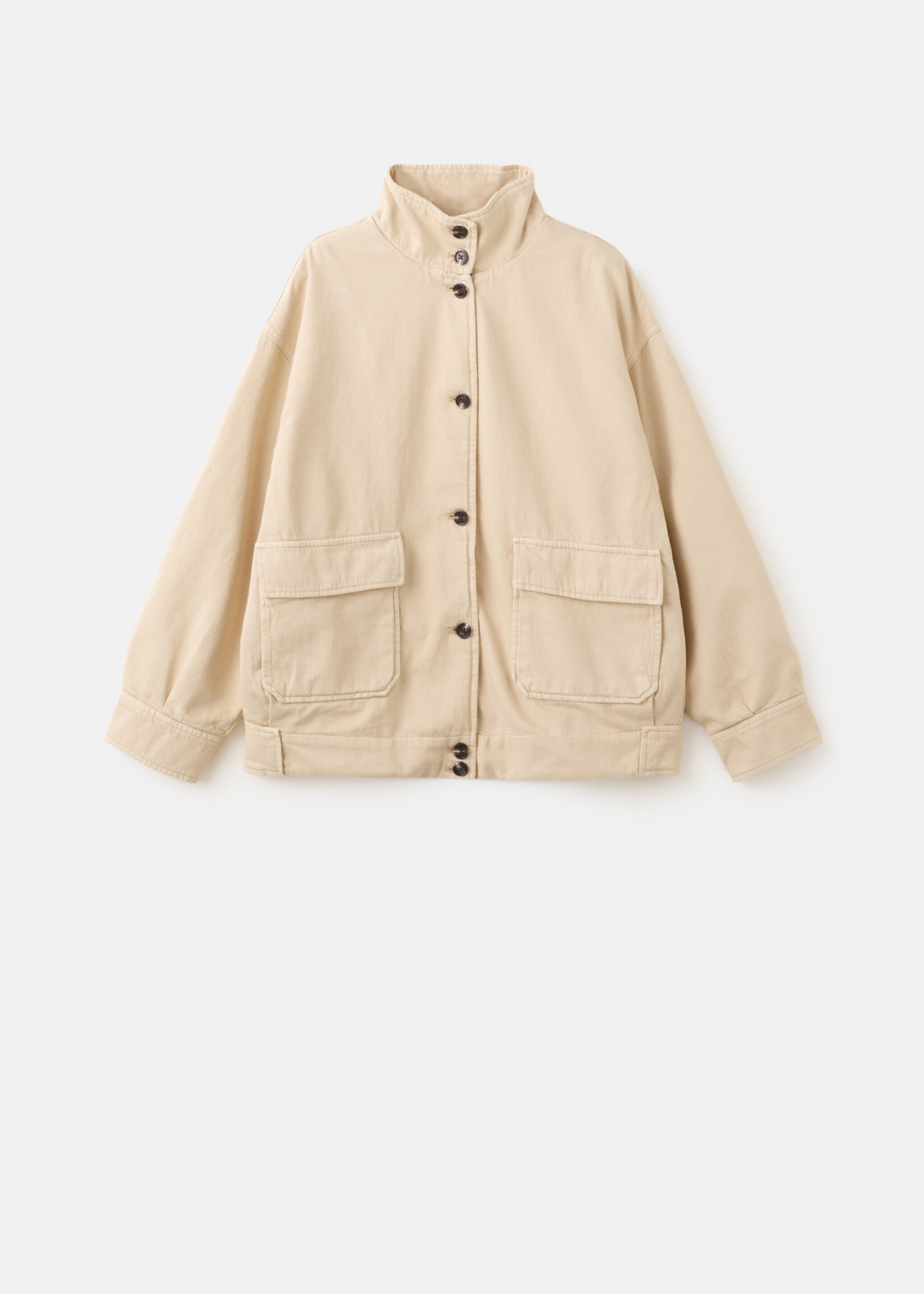 Parka en jean col montant - Article sans modèle, Vanille. Ref: 27095817-01.