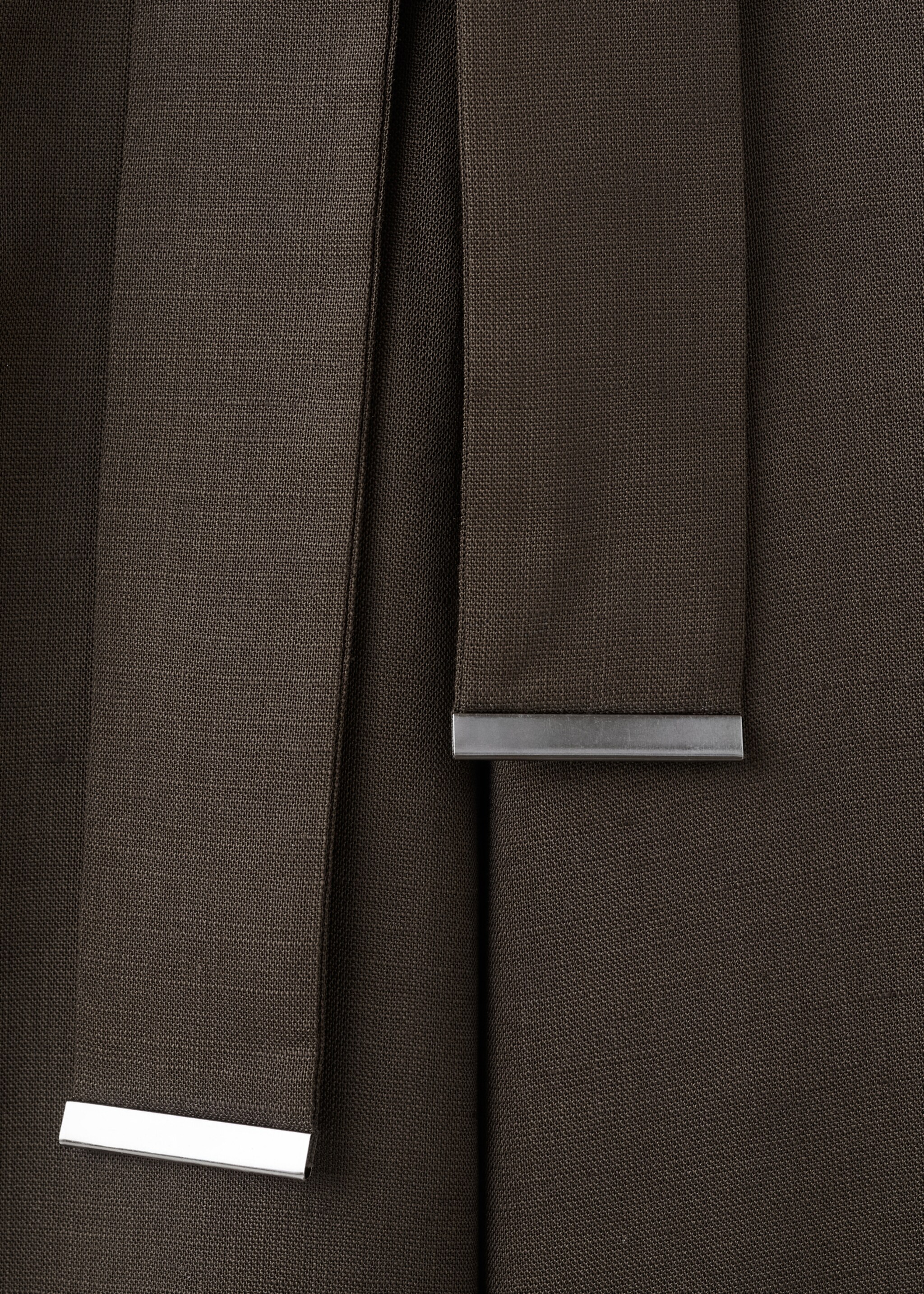 Lyocell shirt jumpsuit - Details of the article 0, Brown. Ref: 27095830-01.