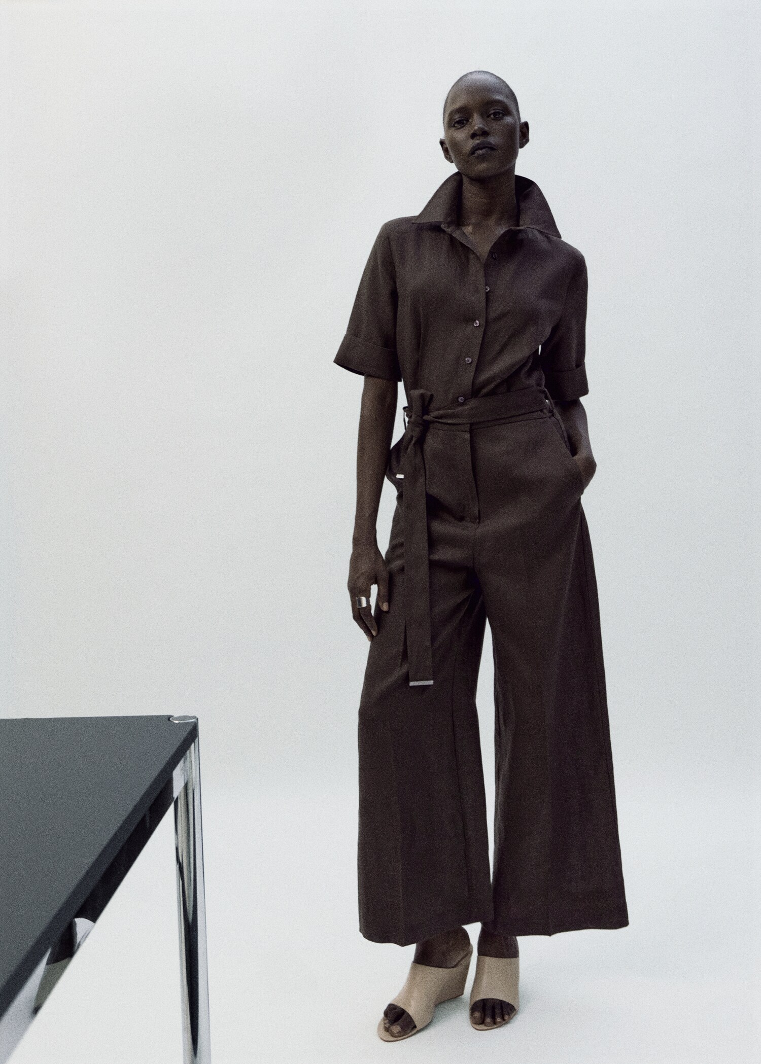 Lyocell shirt jumpsuit - General plane