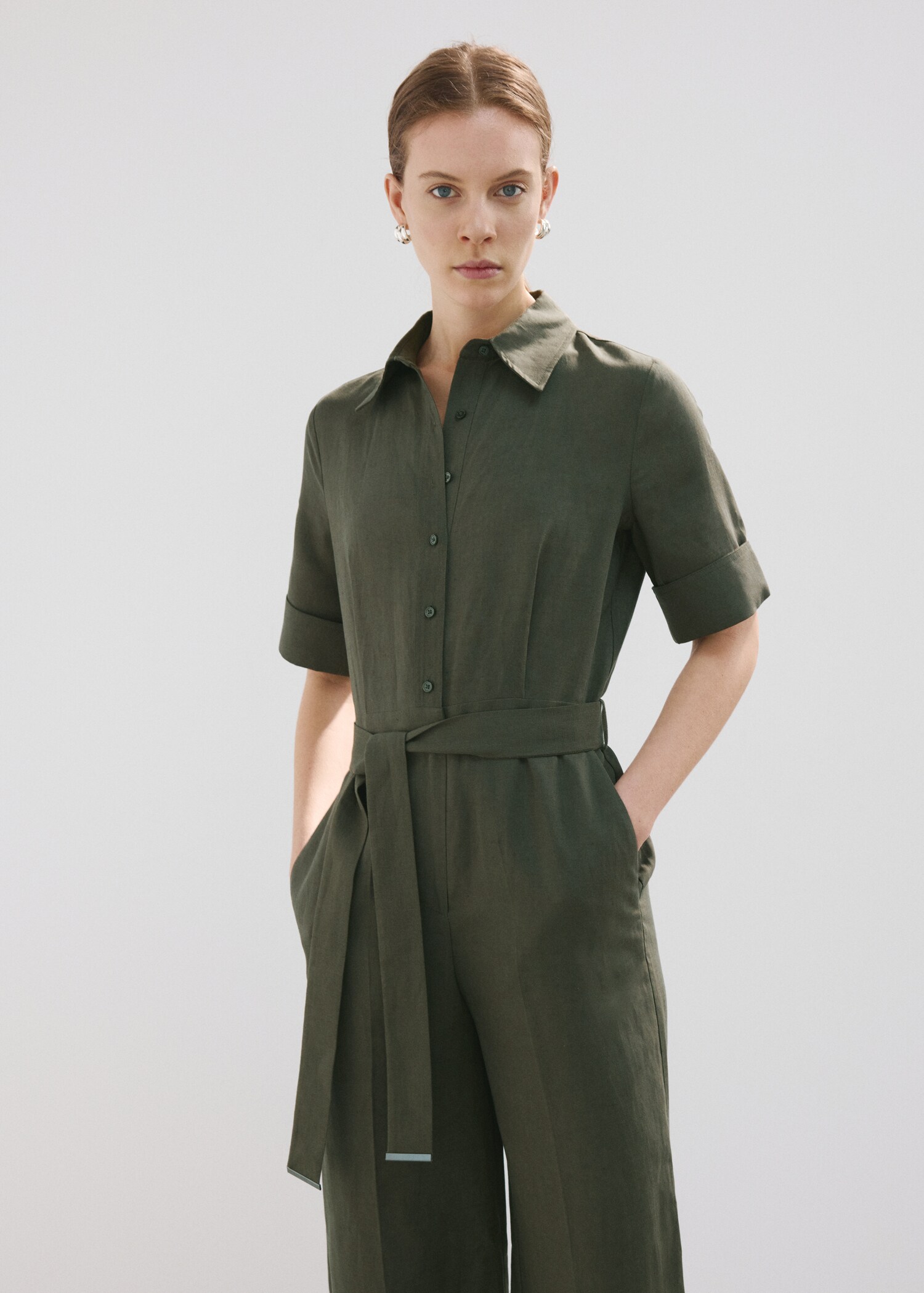 Lyocell shirt jumpsuit - Medium plane