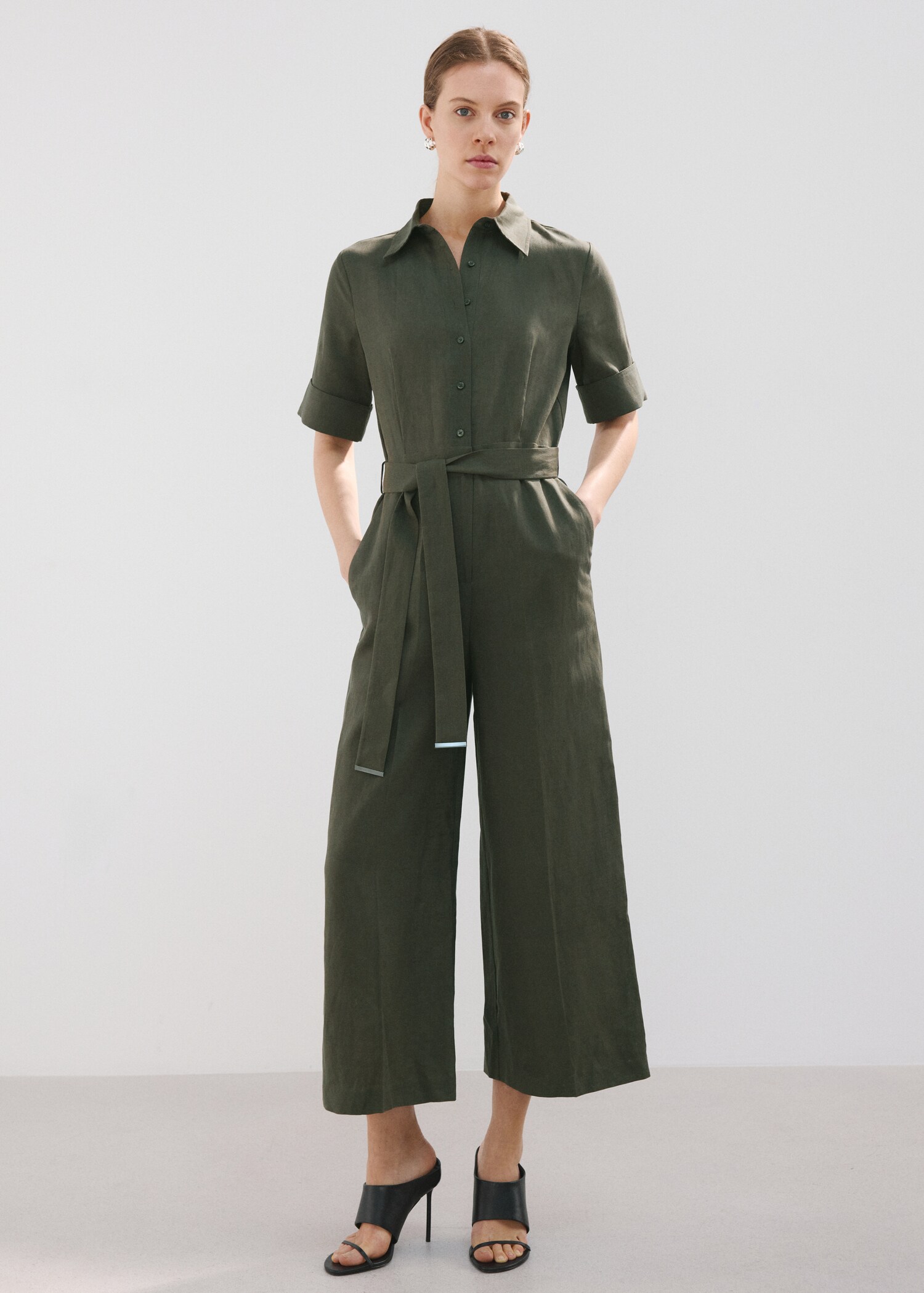 Lyocell shirt jumpsuit - General plane