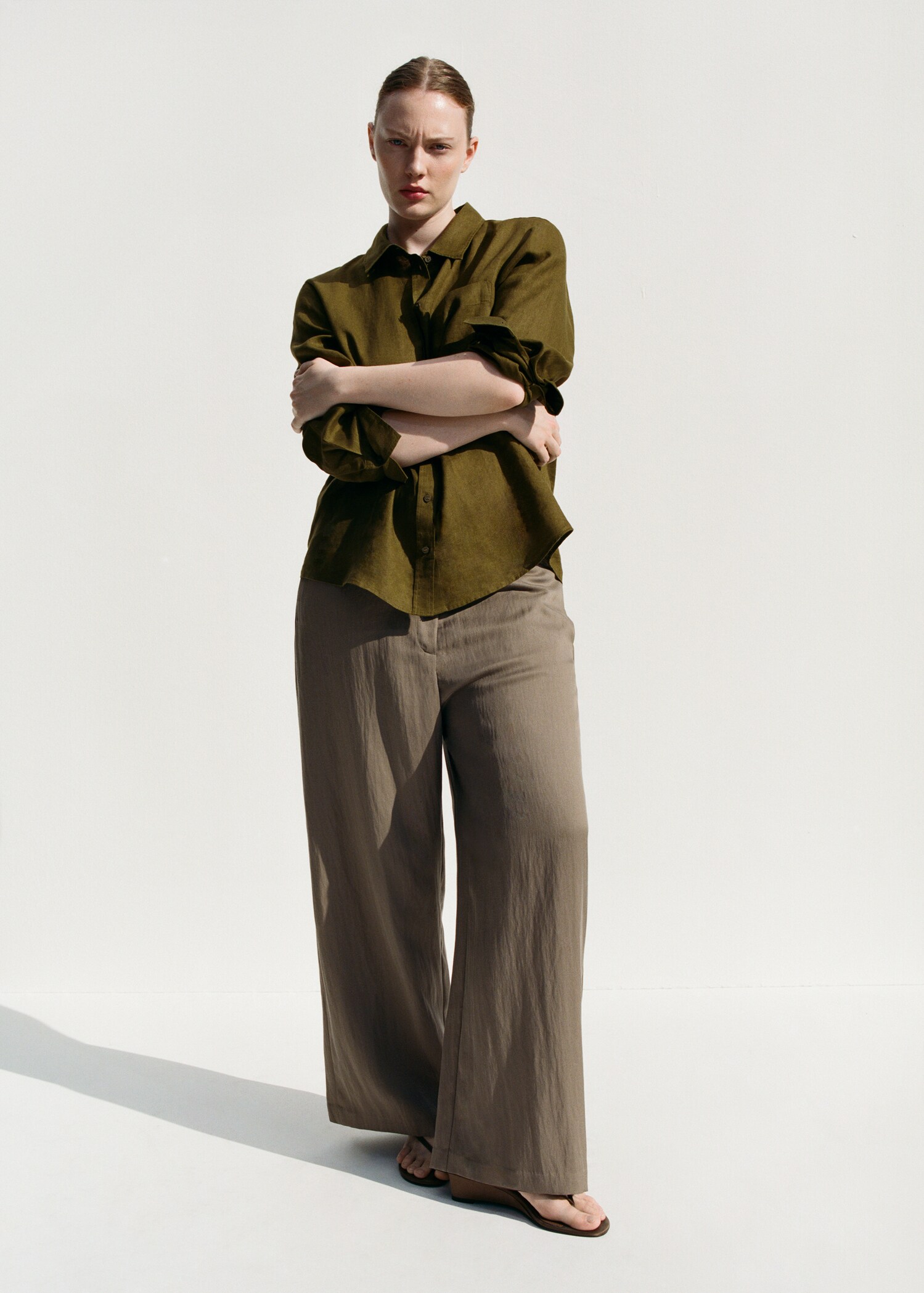 Camisa lino bolsillo - Detalle del artículo 7