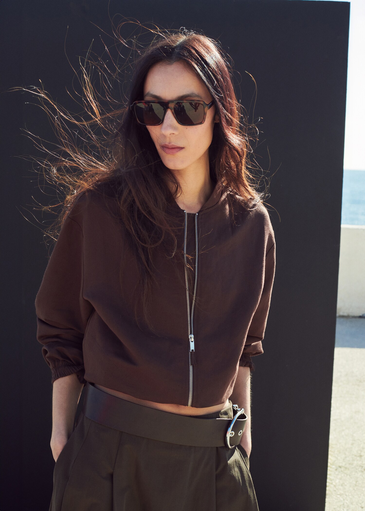 Flared midi-skirt - Medium plane