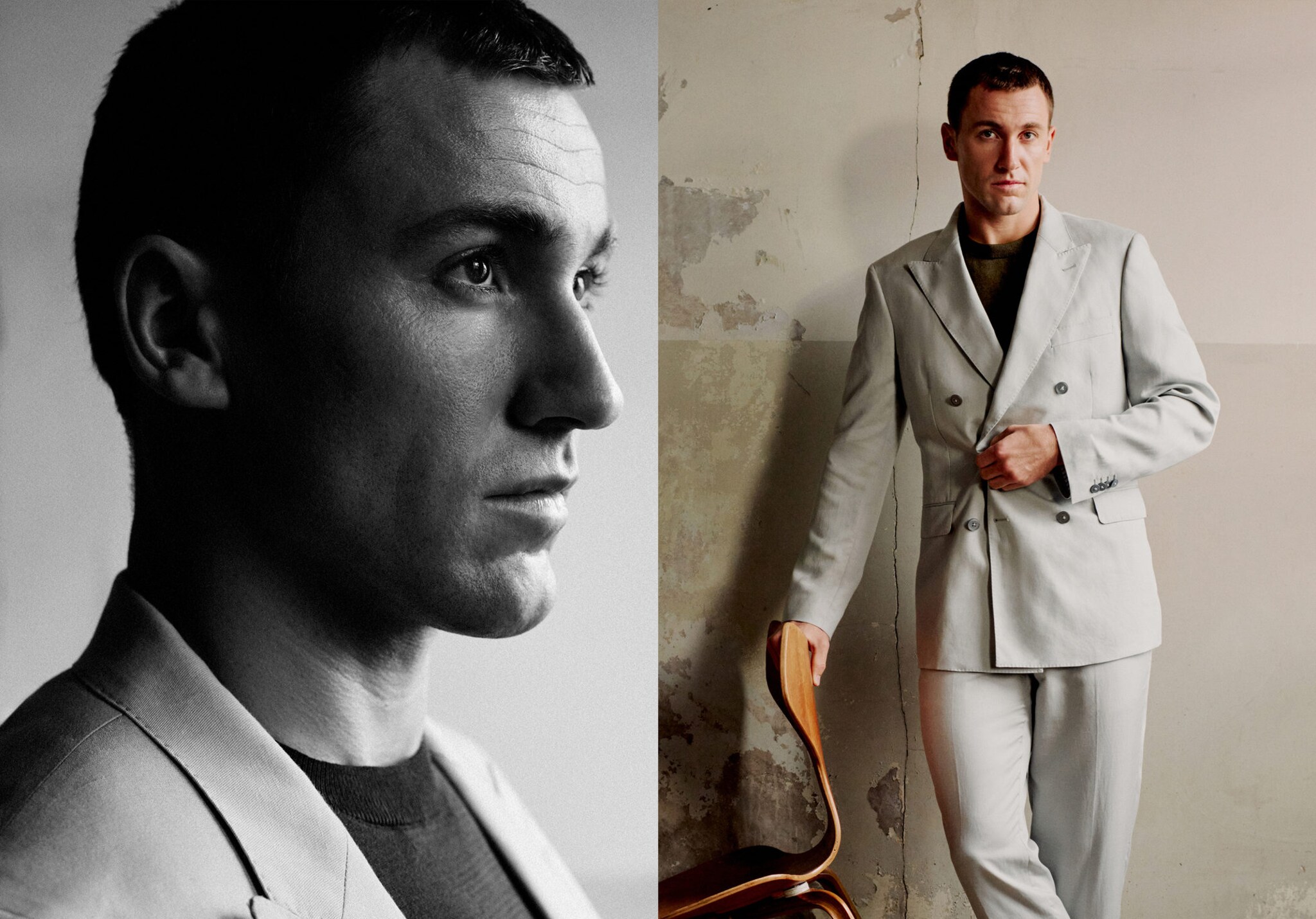 Blazer Amalfi slim fit assertoado - Plano panorâmico