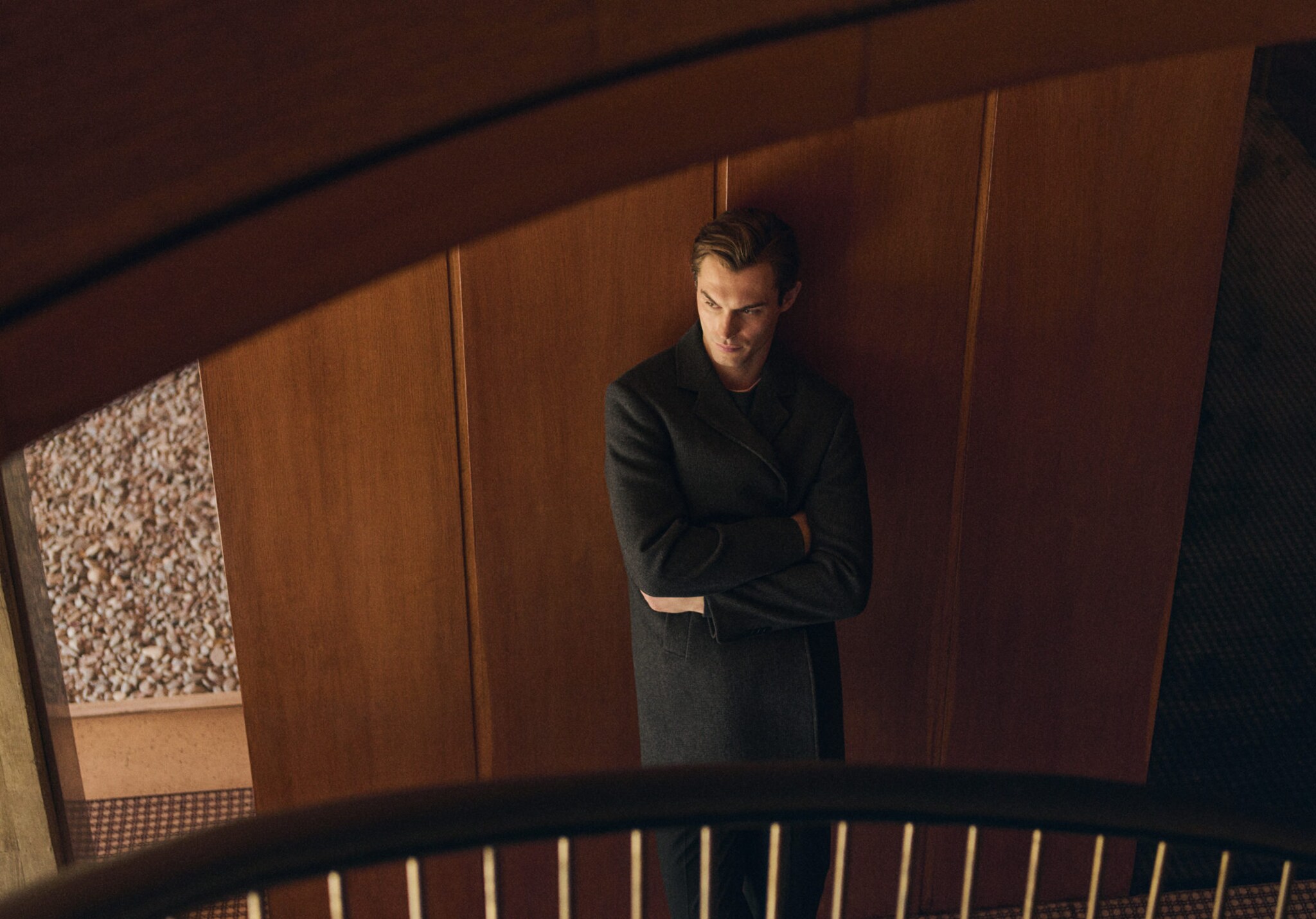 معطف صوفي خفيف الوزن معاد تدويره - رؤية بانورامية