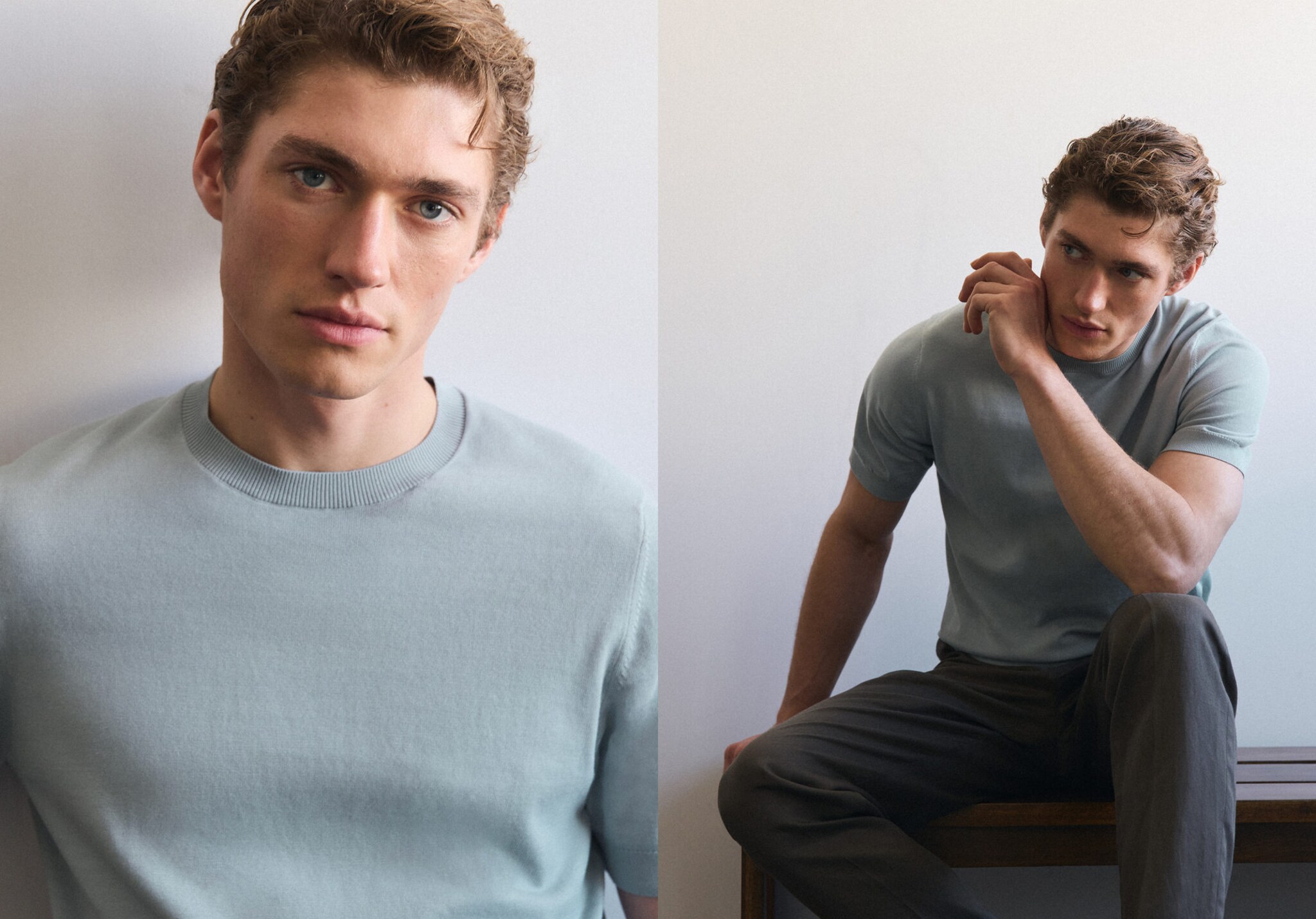 Fine jersey 100% cotton T-shirt - Panoramic plane