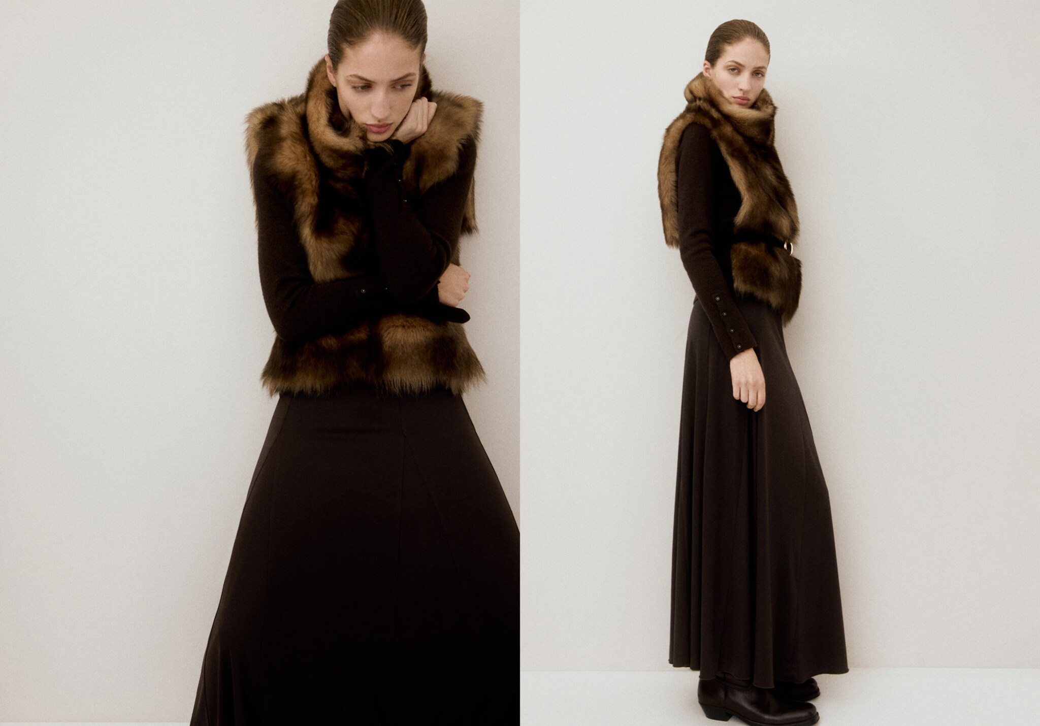 Falda evasé  godets - Plano panorámico