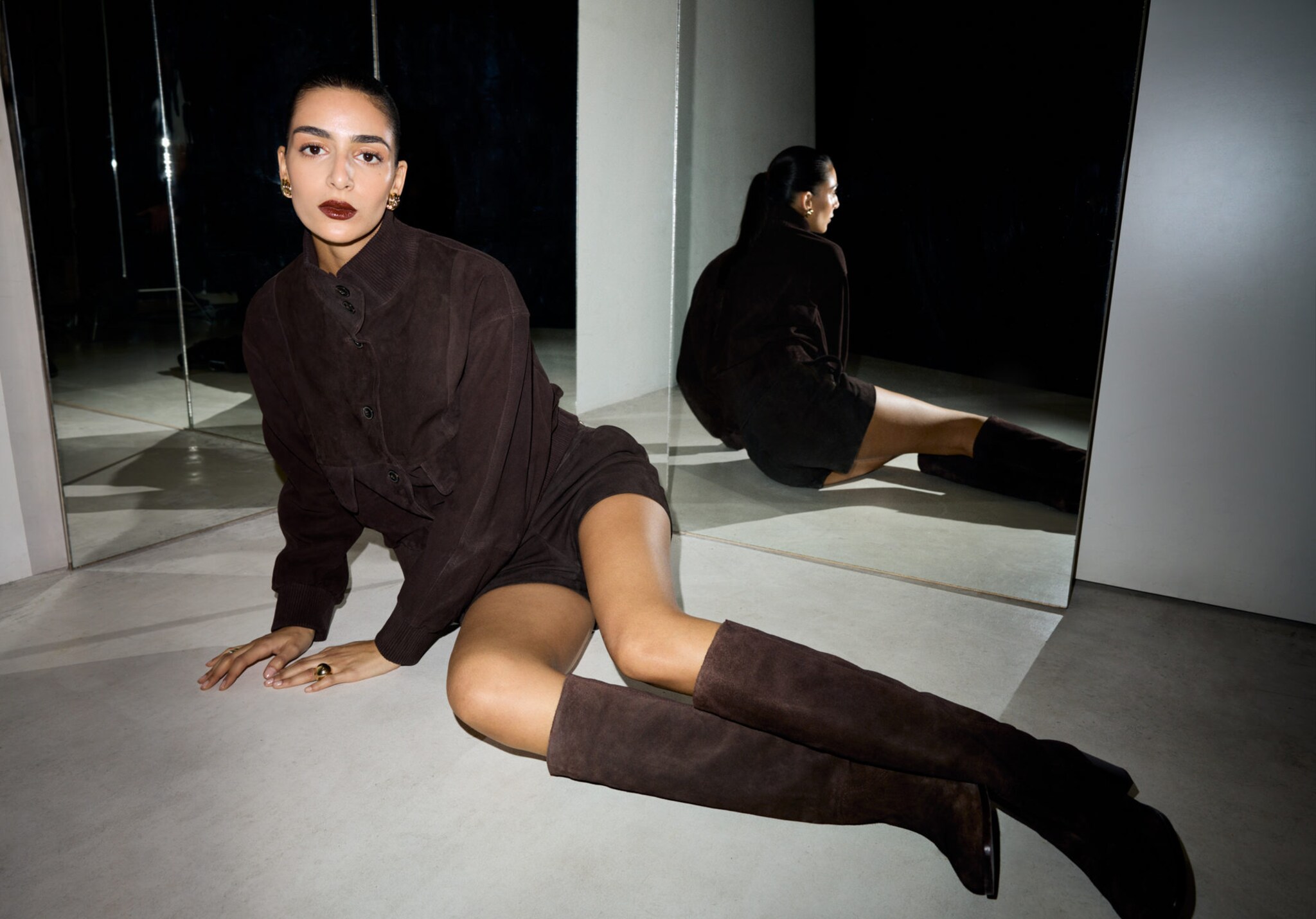 Heel suede boots - Panoramic plane