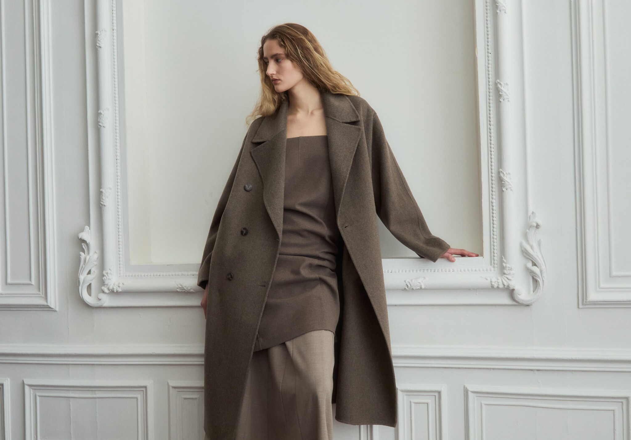 Mantel wol oversize handmade - Tampilan Panorama