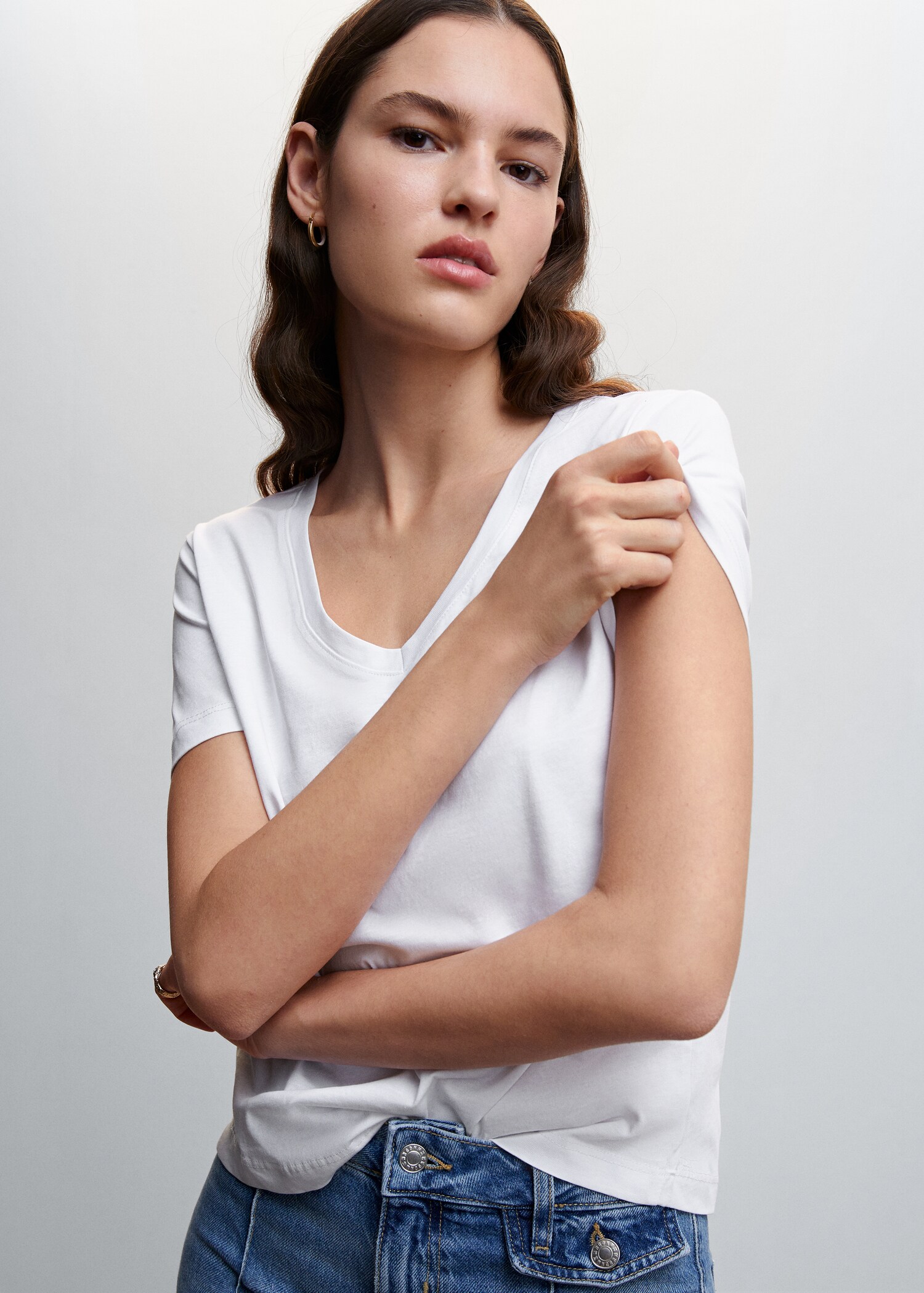 T-shirt basique en coton - Détail de l'article 1