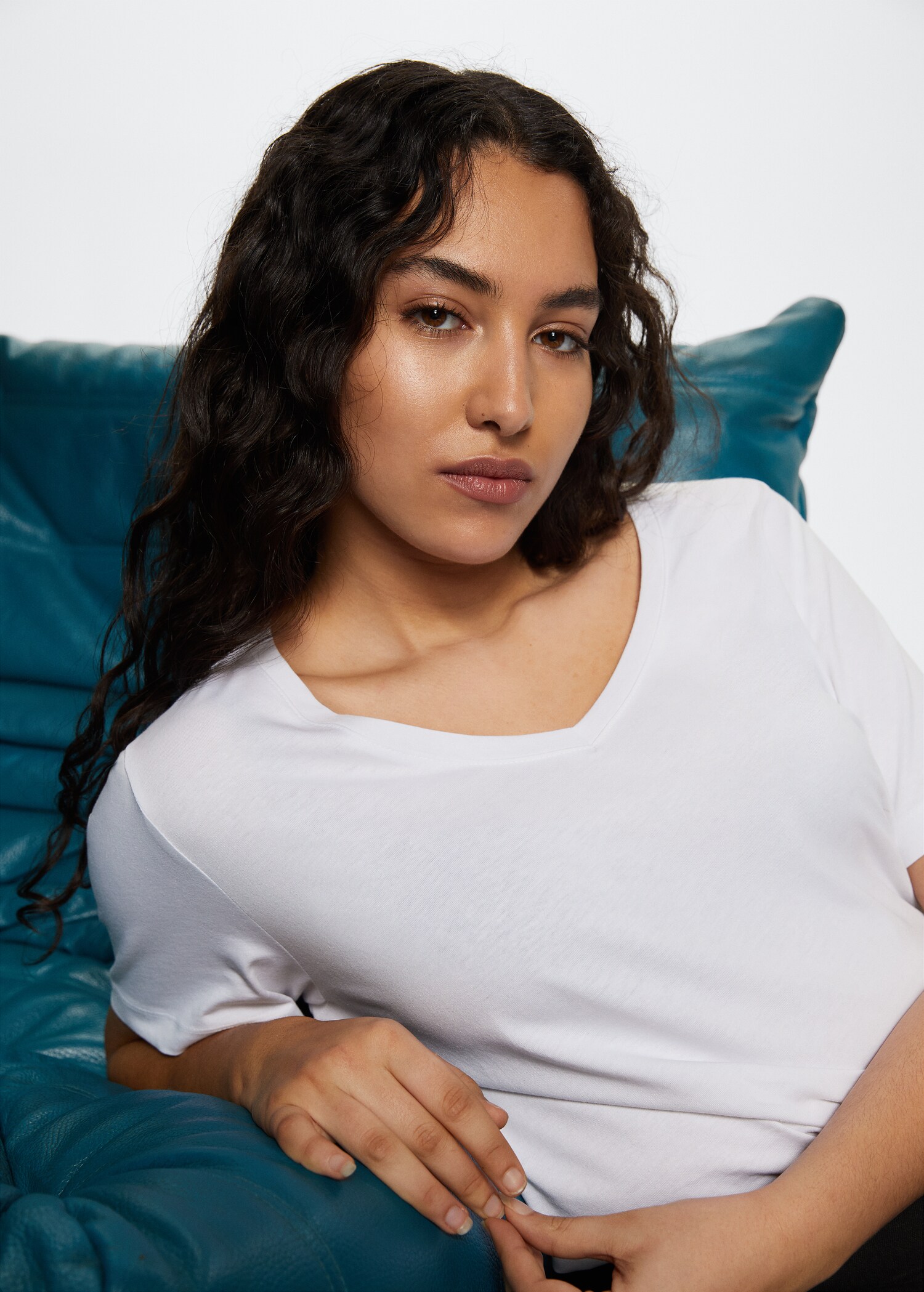 T-shirt basique en coton - Détail de l'article 5