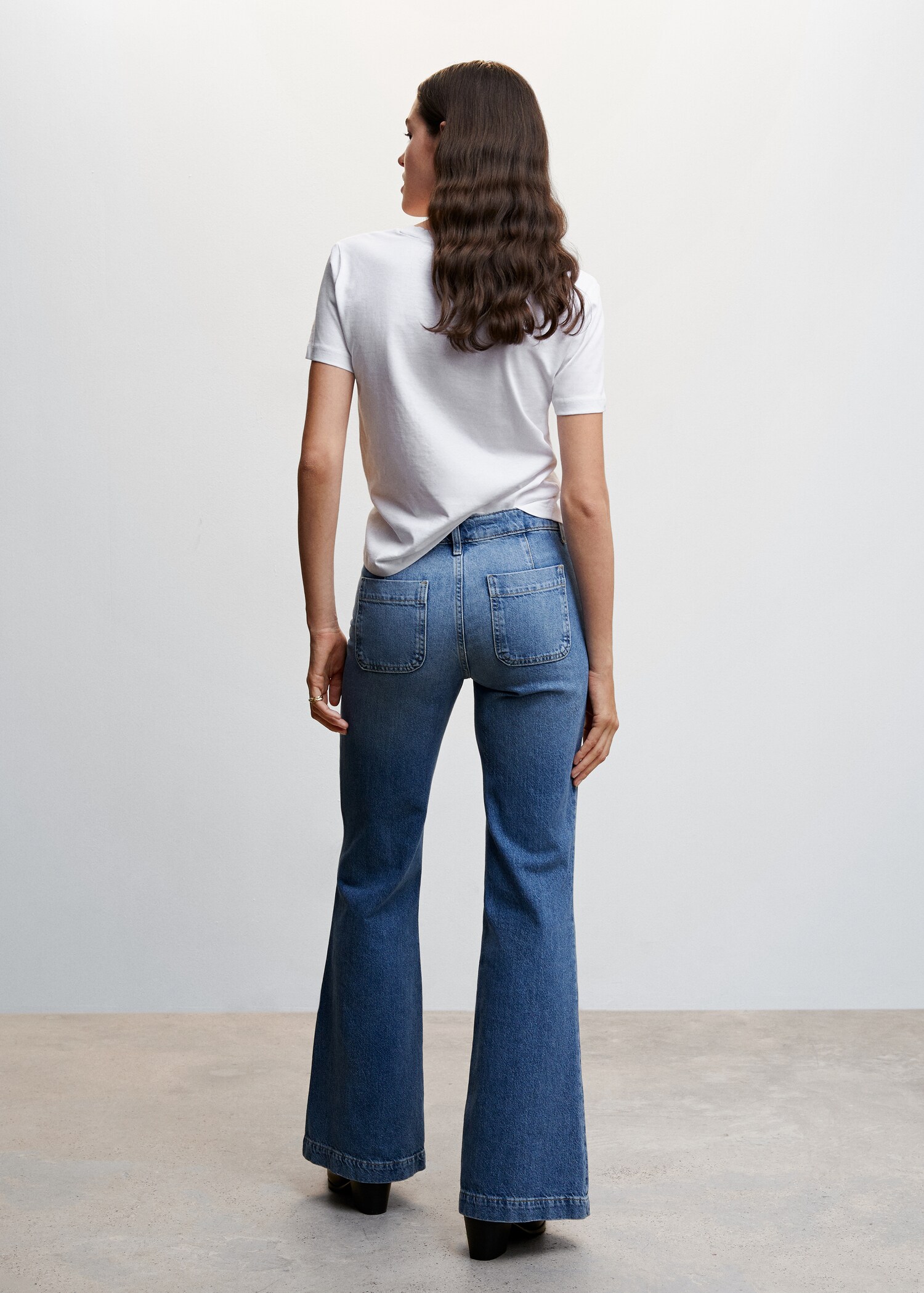 Essential cotton-blend T-shirt - Reverse of the article