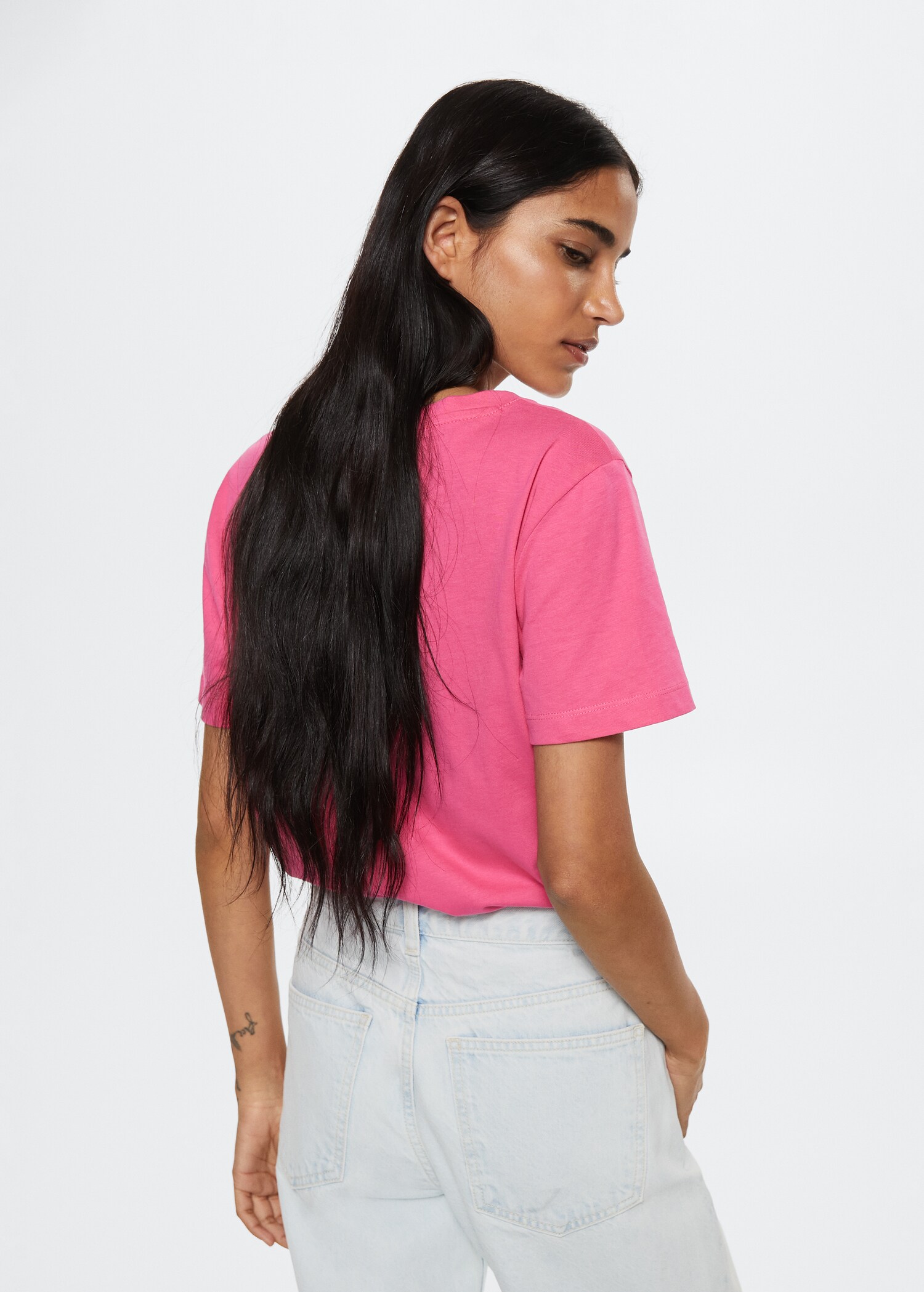 T-shirt básica algodão - Verso do artigo