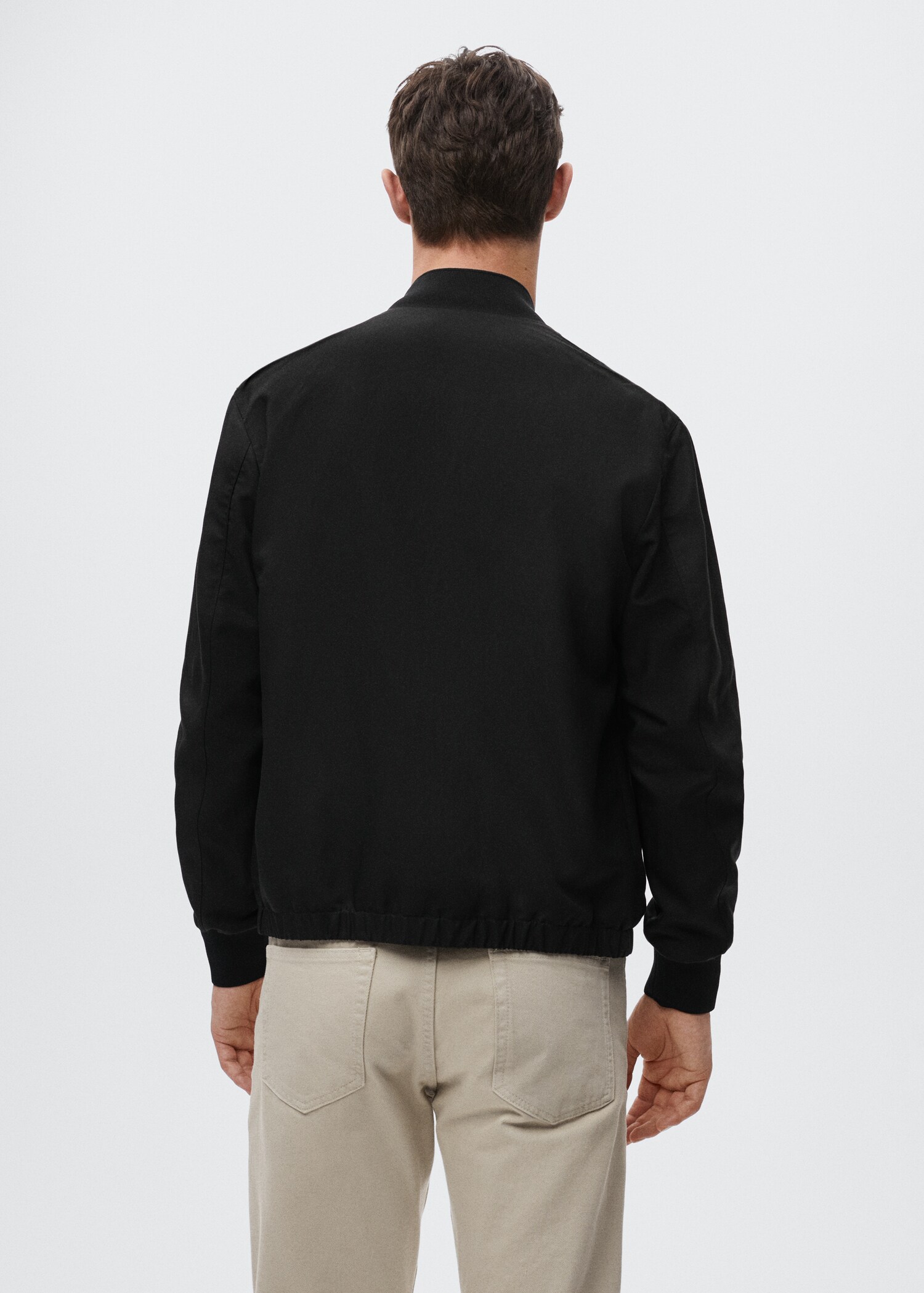 Chaqueta bomber lino Tencel - Reverso del artículo