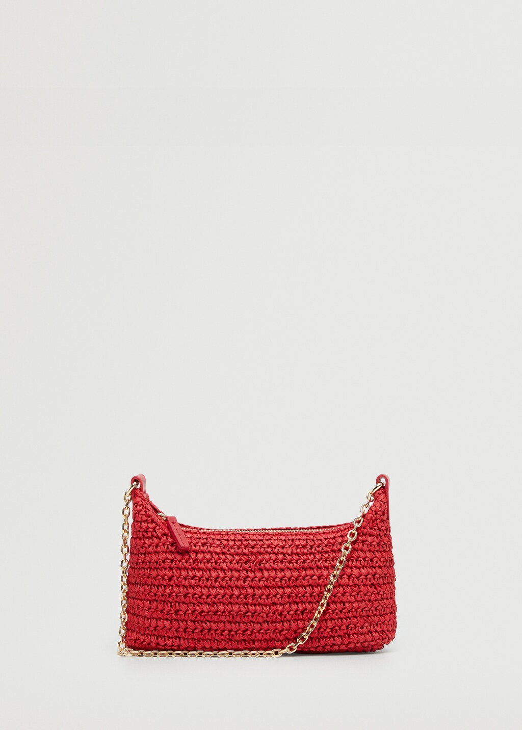 Raffia shoulder bag - Women | MANGO China