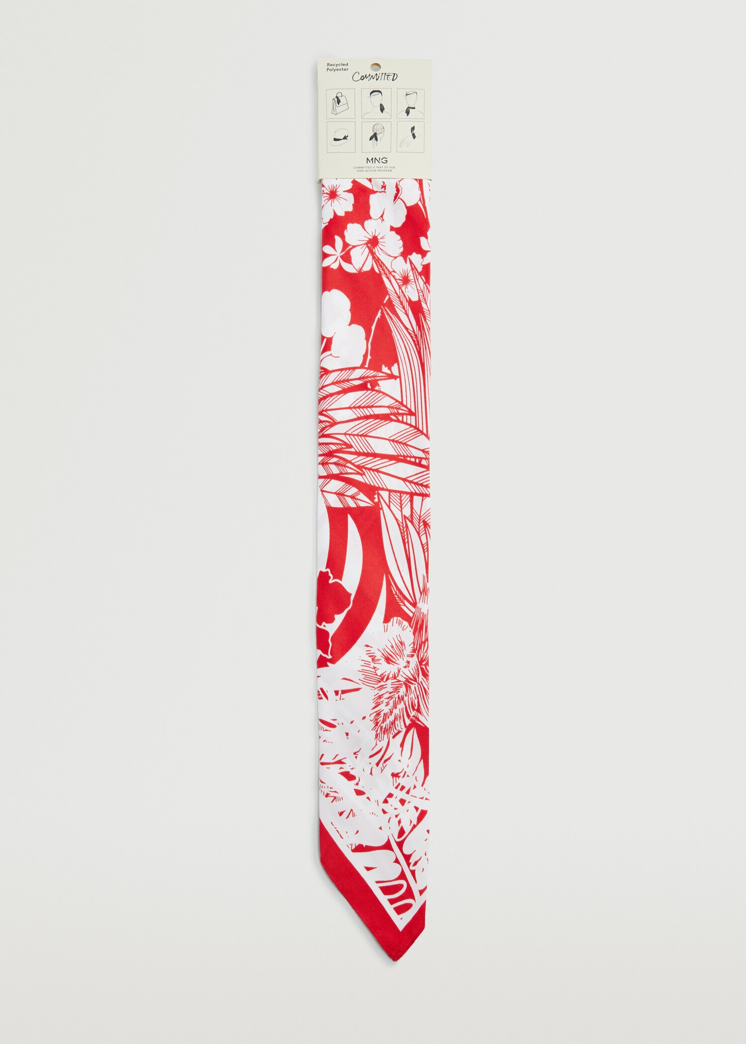 Floral printed scarf - Details of the article 4