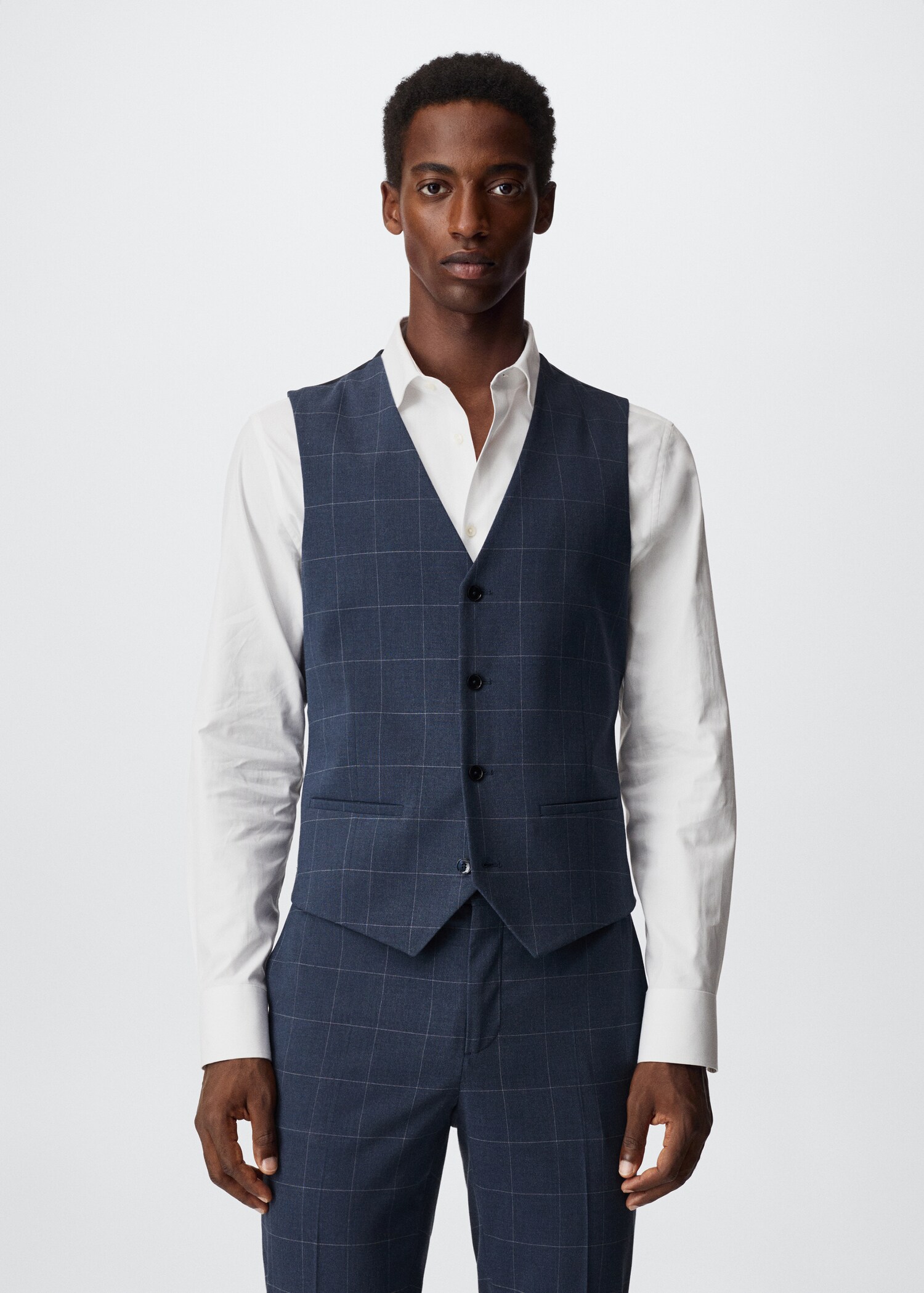 Super Slim Fit-Anzugweste - Mittlere Ansicht
