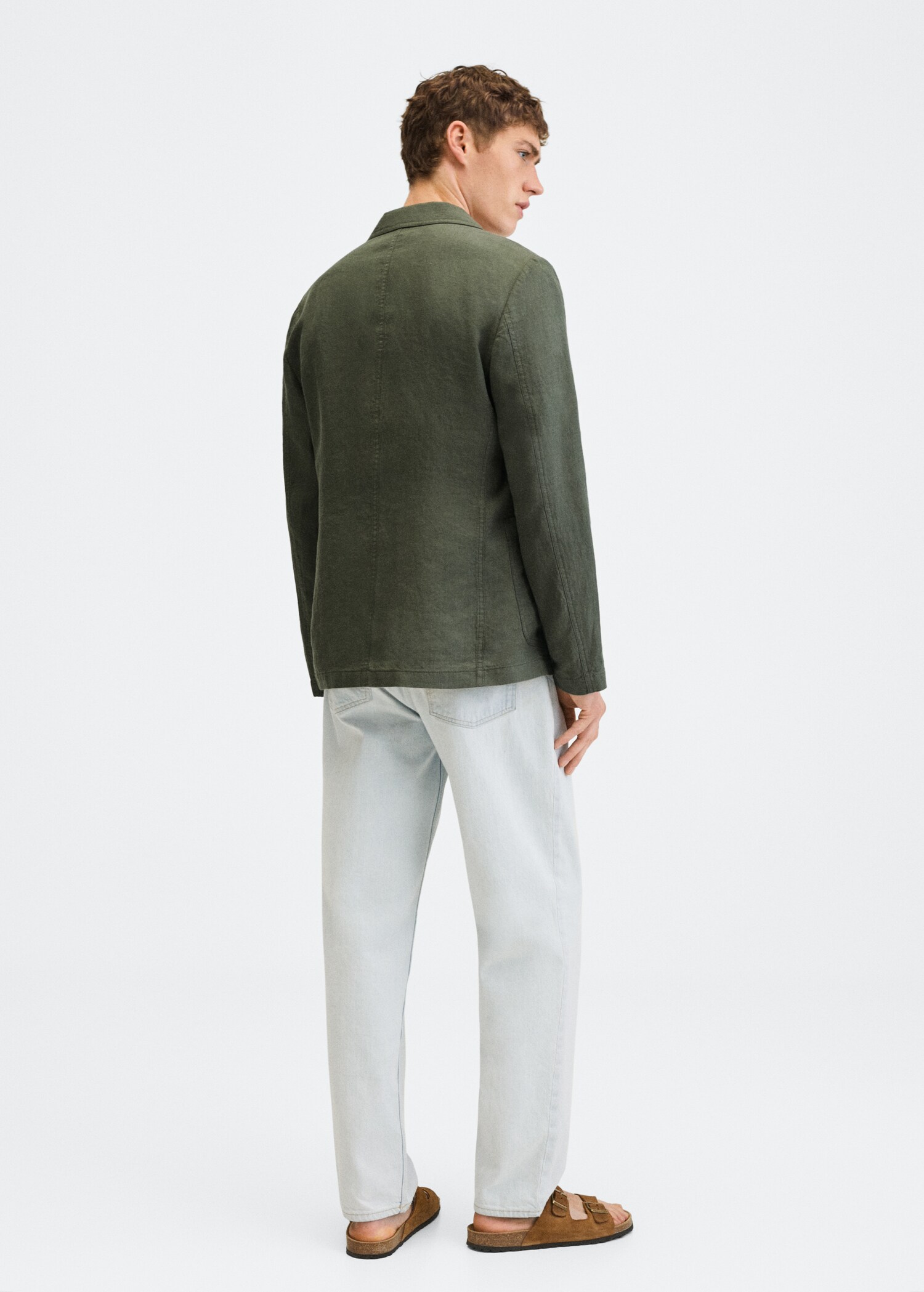 Veste slim-fit lin - Verso de l’article
