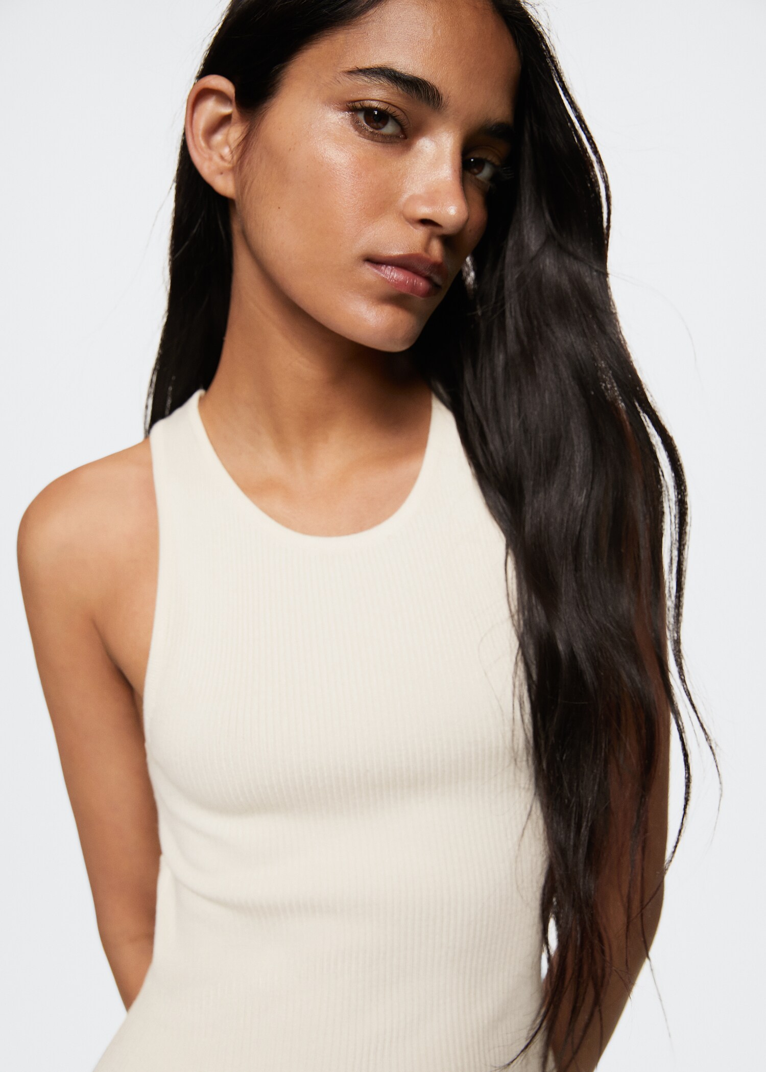 Side slit knit dress - Details of the article 3