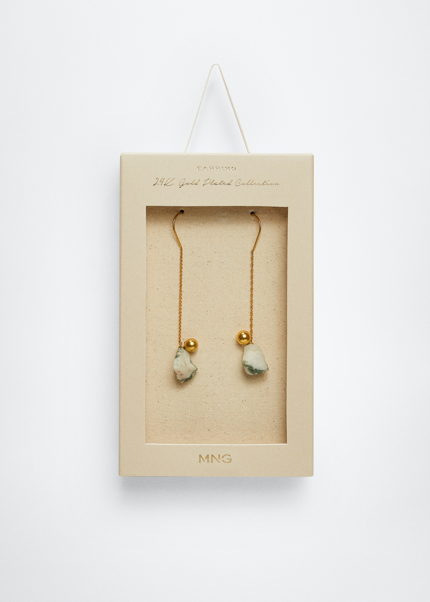 Stone thread earrings - Details of the article 3