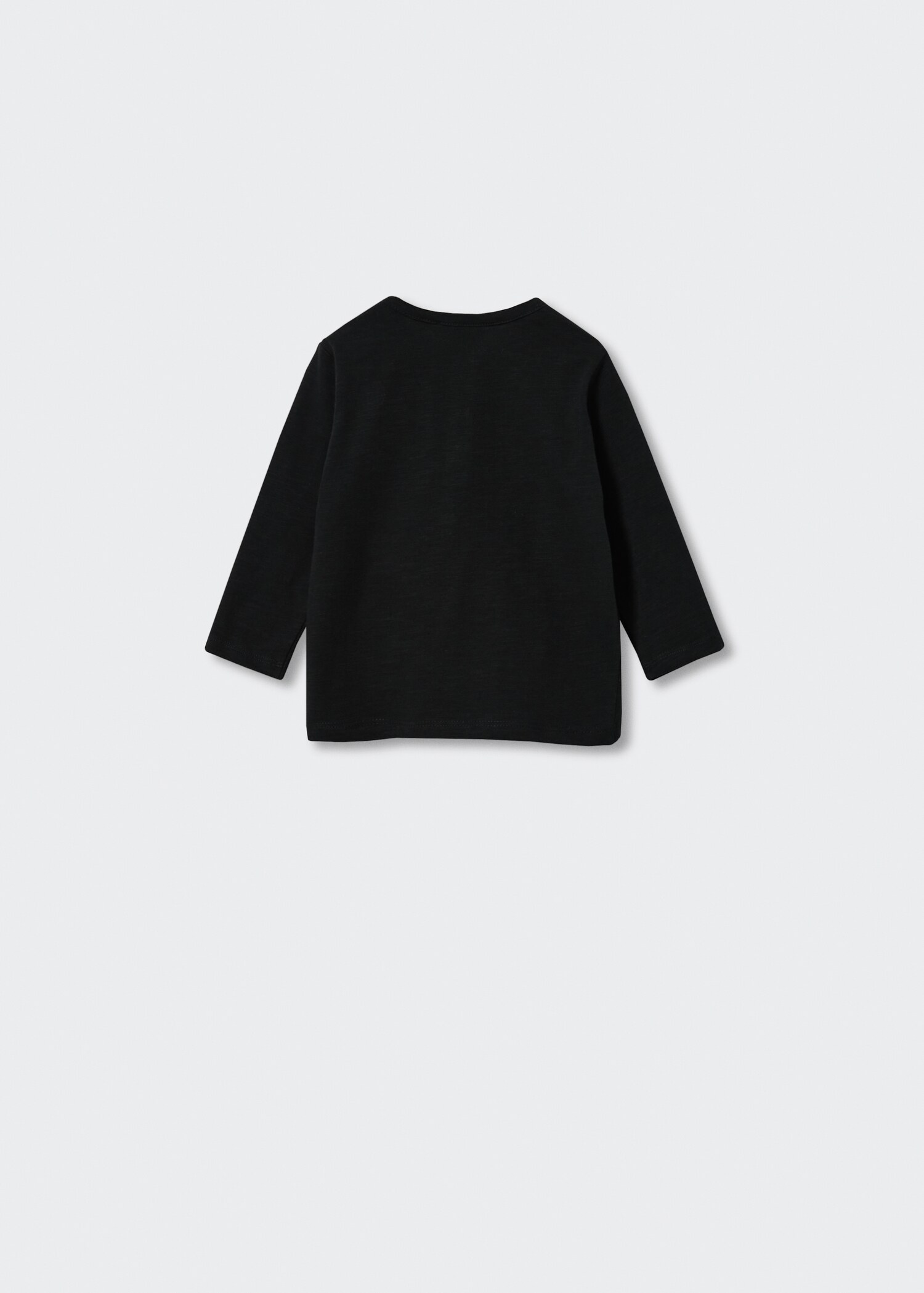 Buttoned long sleeve t-shirt - Reverse of the article