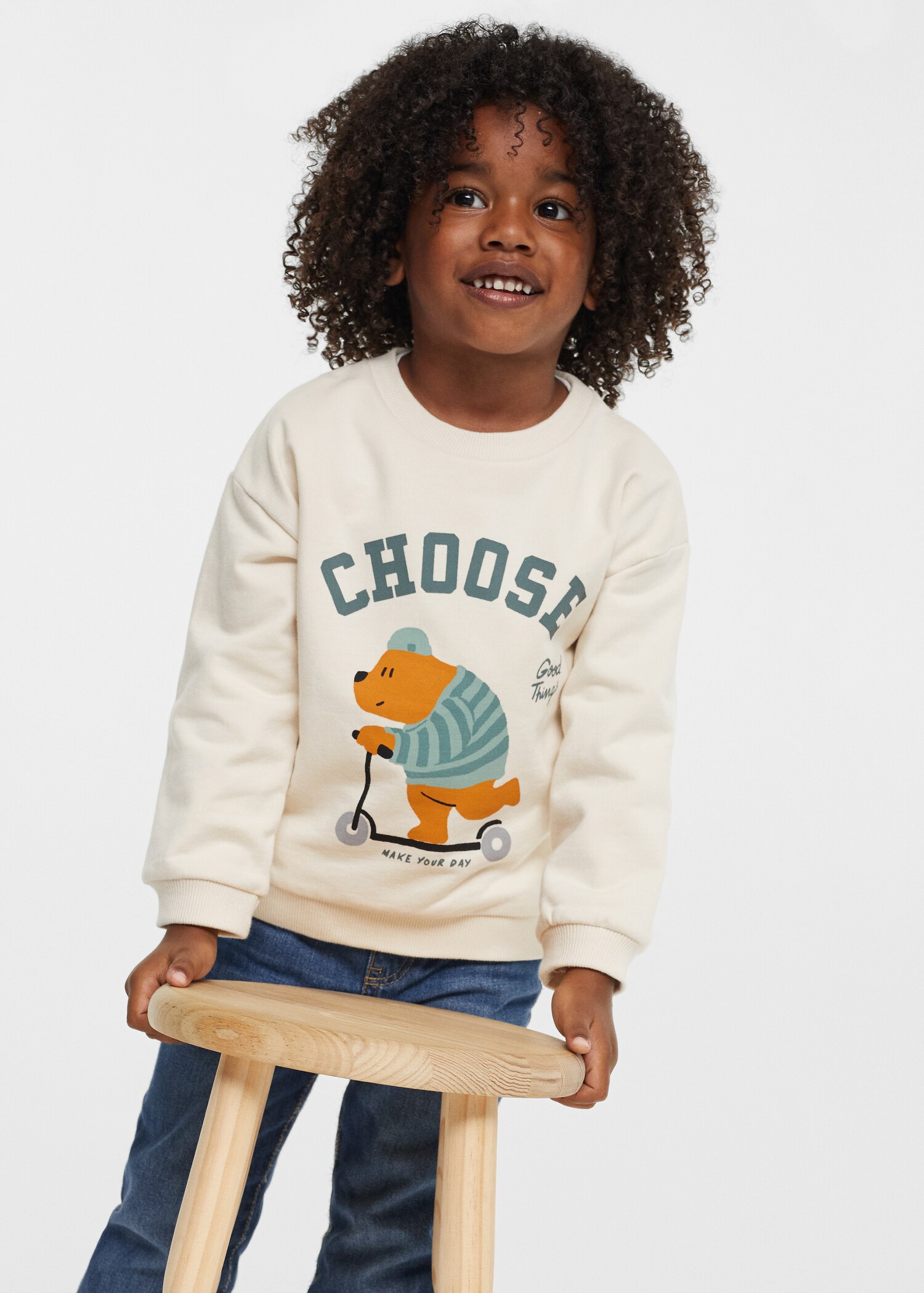 Printed cotton sweatshirt - Details of the article 2