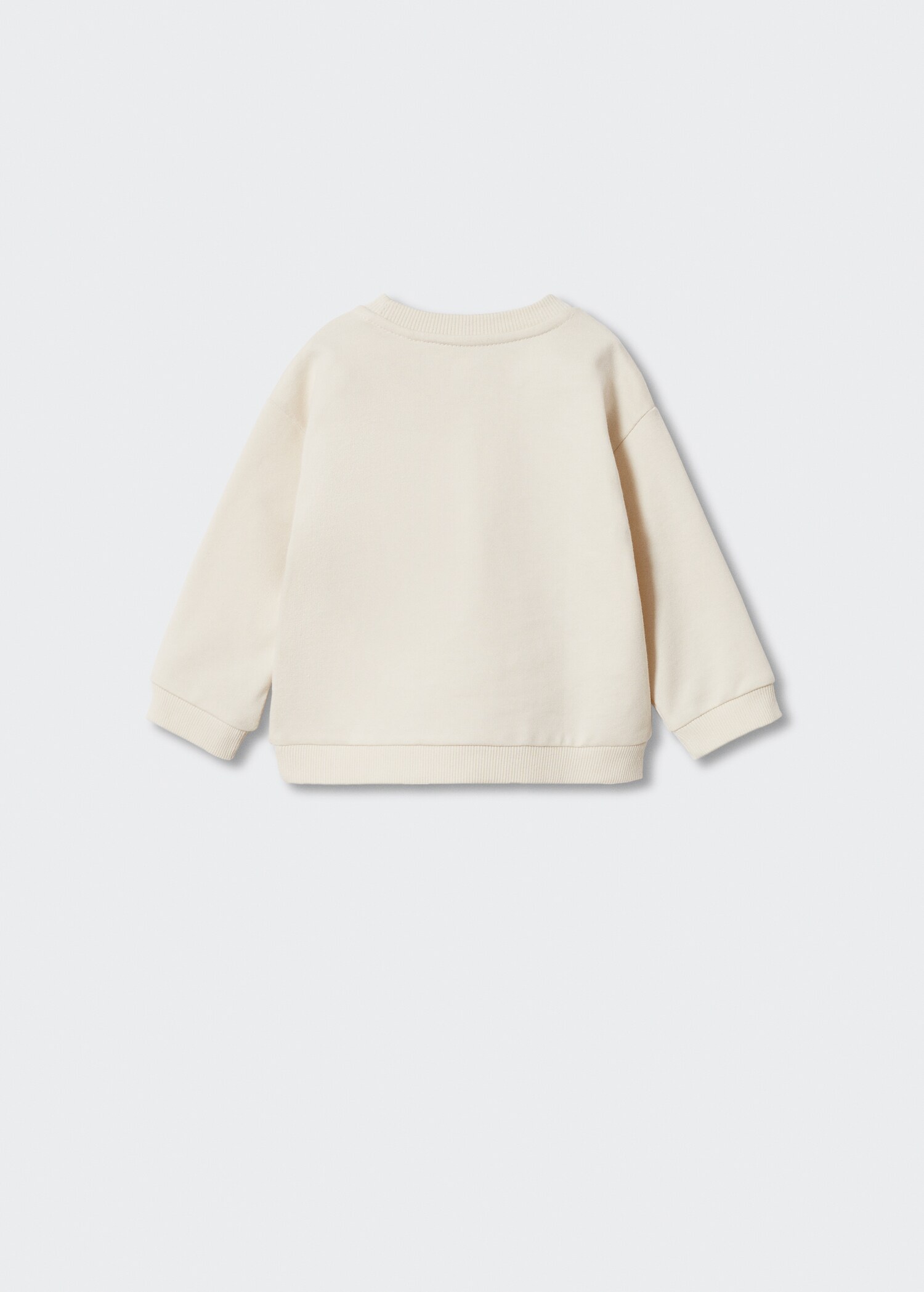 Printed cotton sweatshirt - Reverse of the article