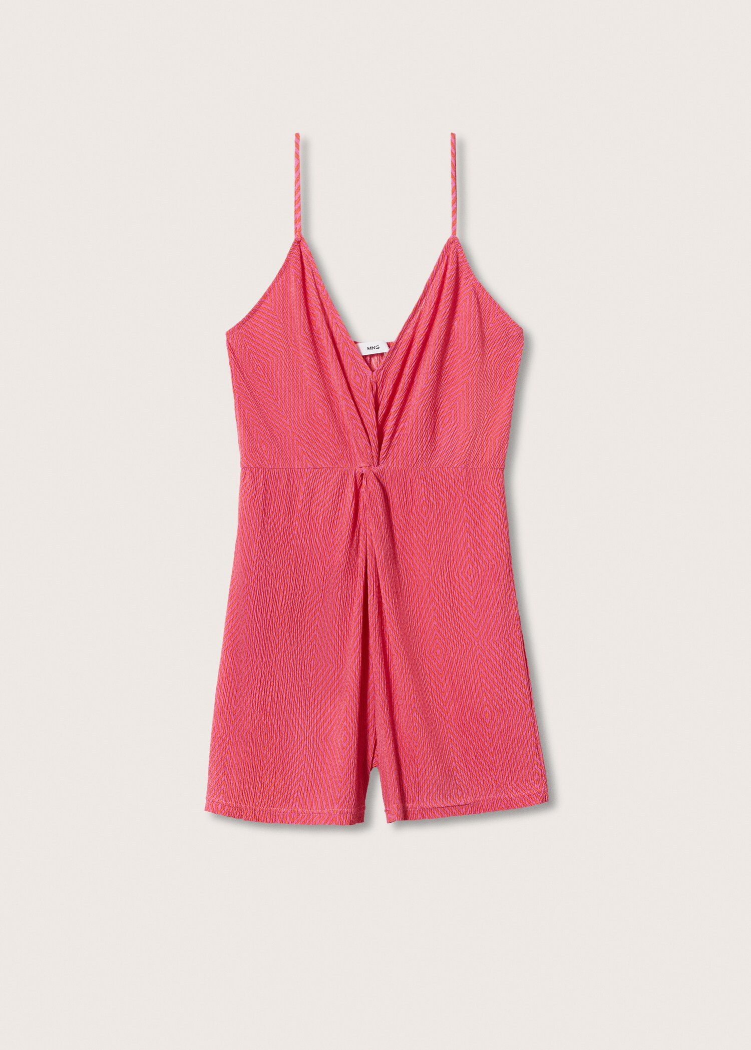 Knot texture jumpsuit - Article without model