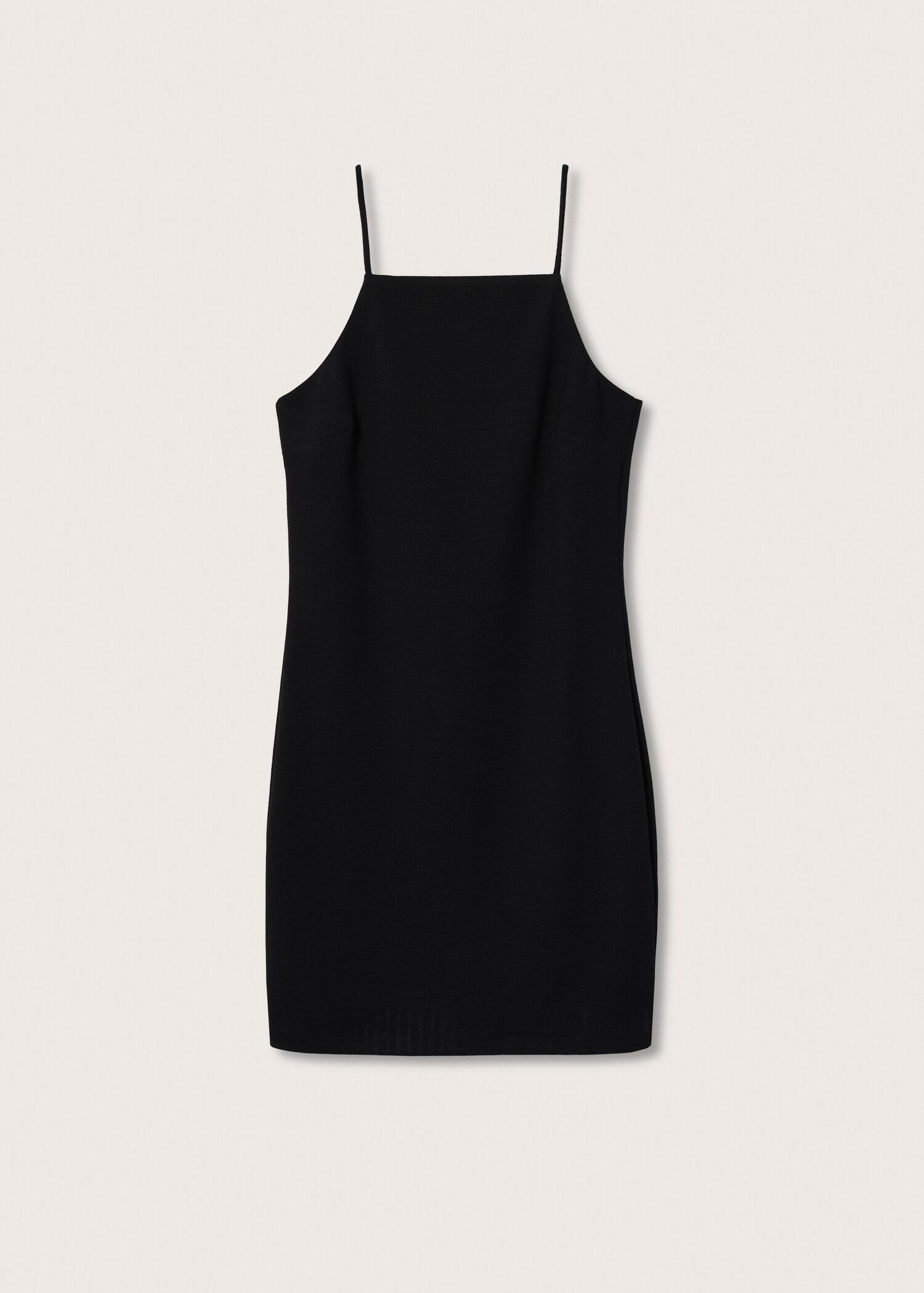 Vestido canelado cintado - Artigo sem modelo