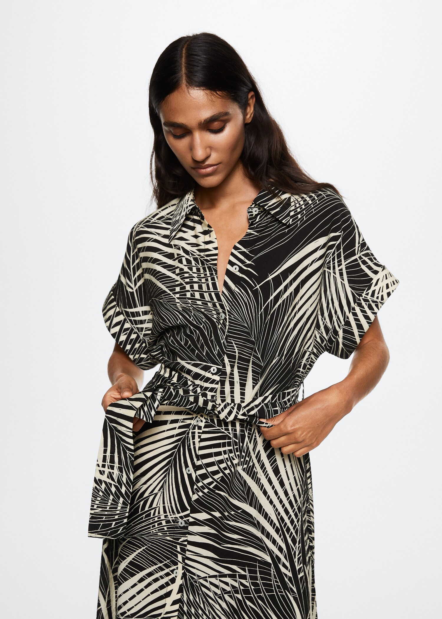 Robe chemisier ceinture - Détail de l'article 2