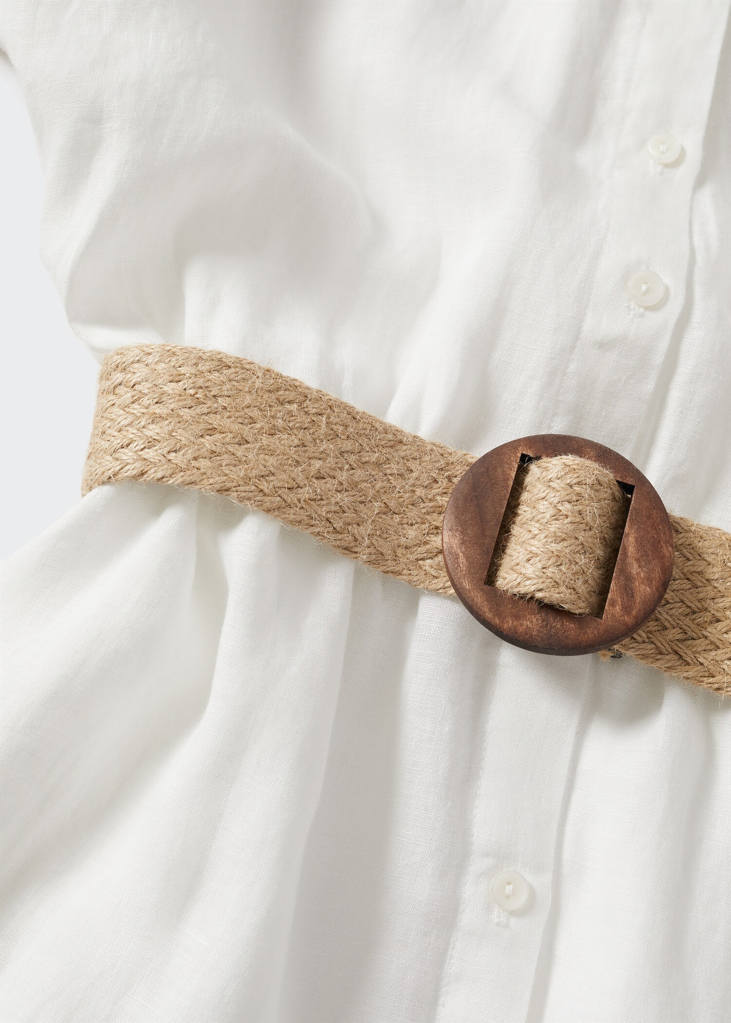 100% linen shirty dress - Details of the article 8