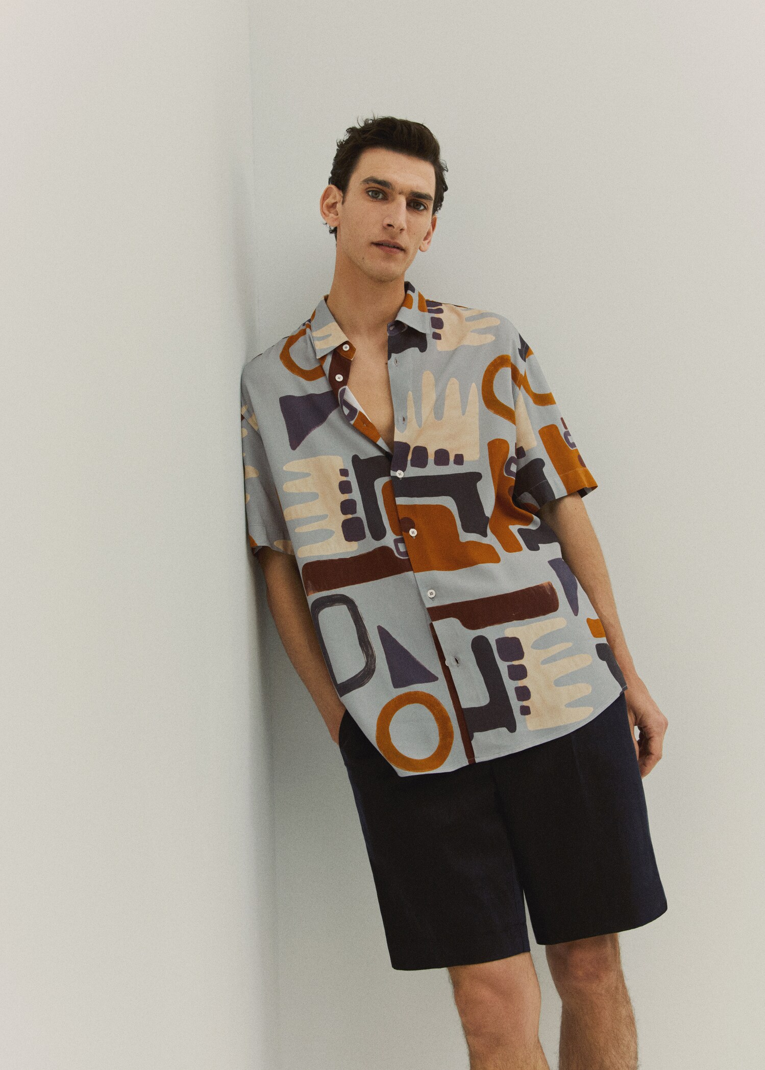 Linen lyocell Bermuda shorts - Details of the article 6