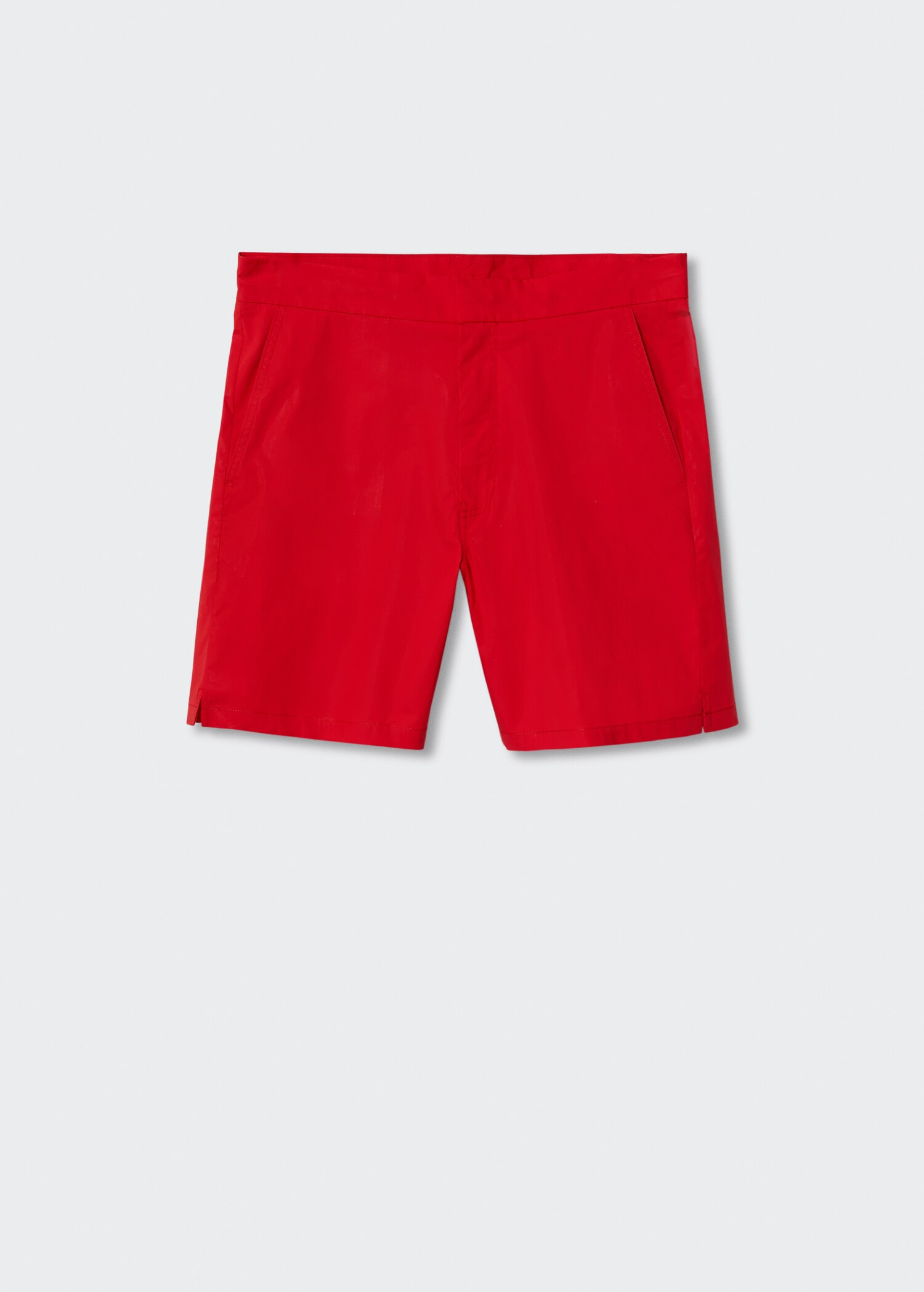 Stretch cotton bermuda shorts - Article without model