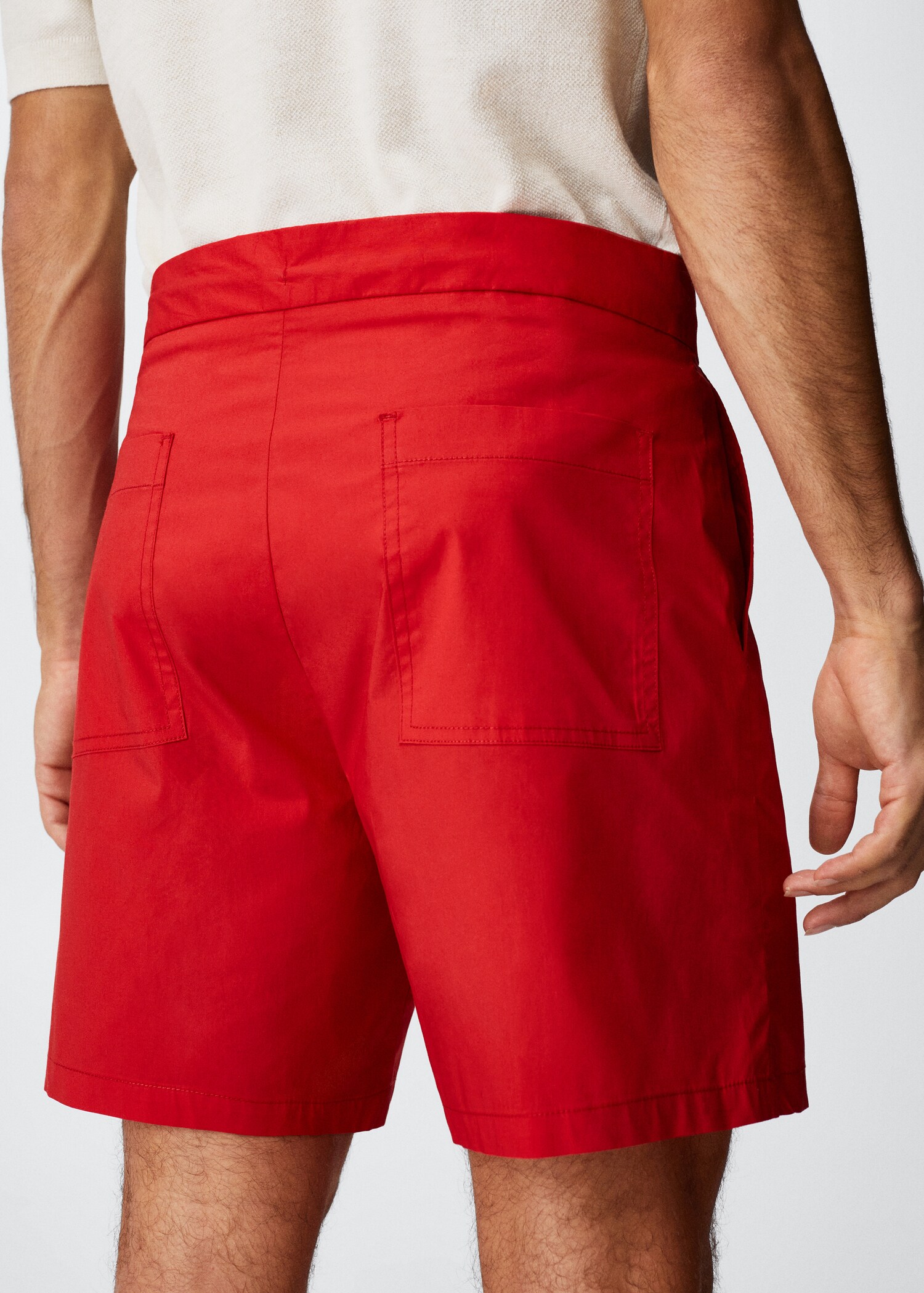 Stretch cotton bermuda shorts - Details of the article 3