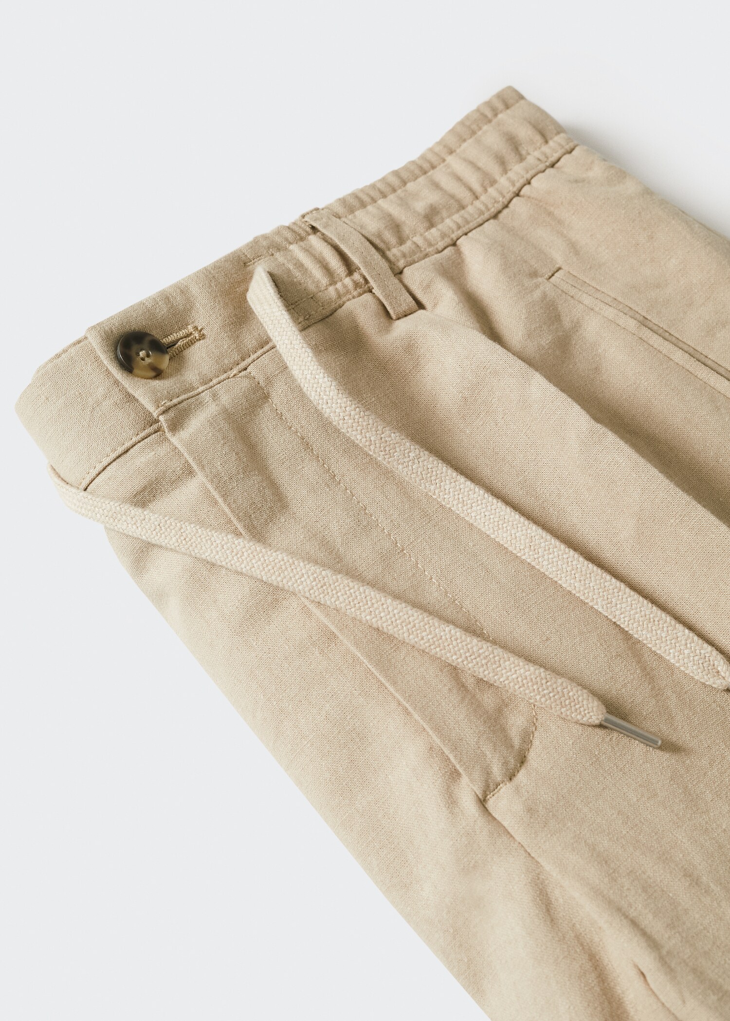 Relaxed linen trousers - Details of the article 8