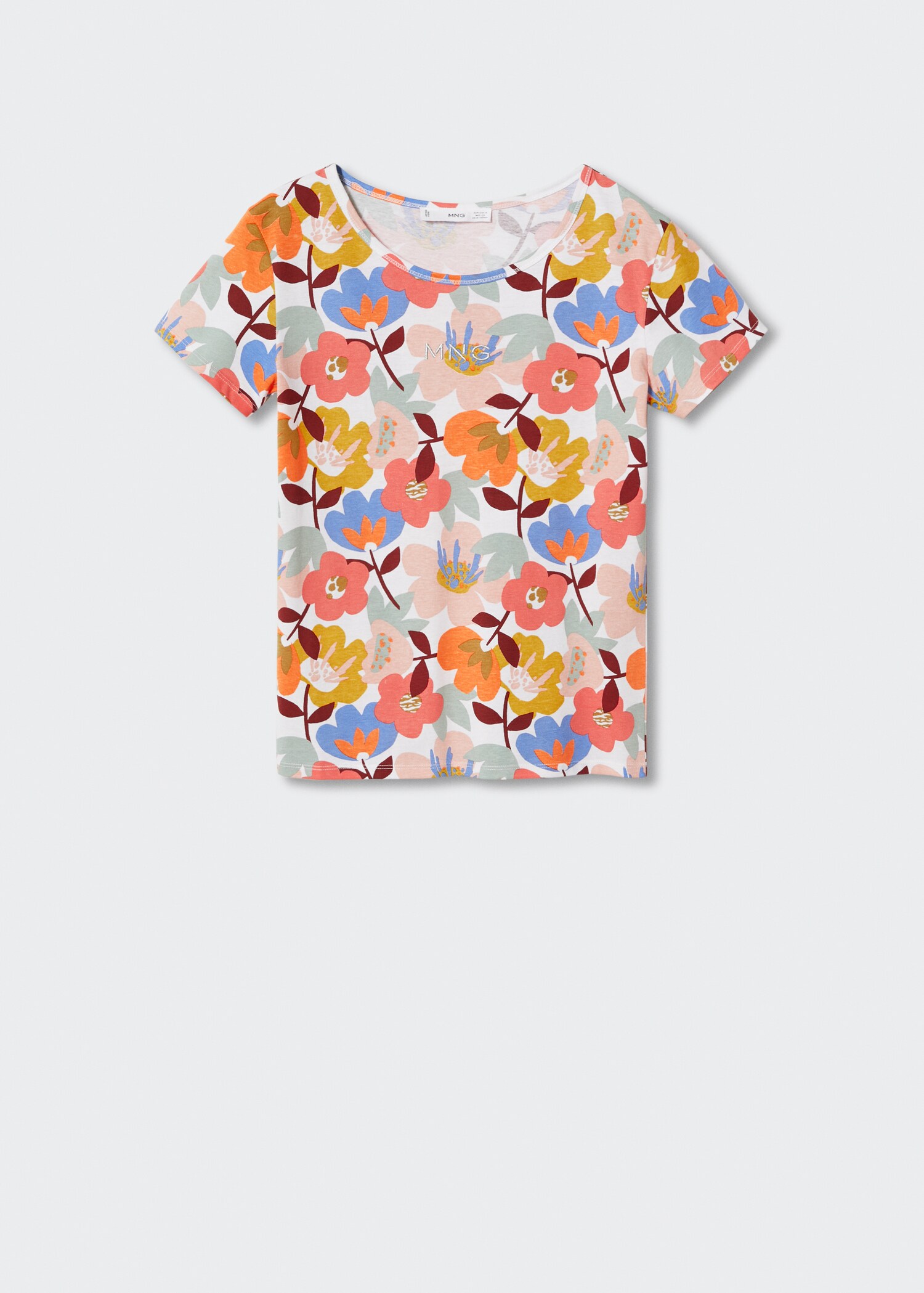 Printed cotton-blend T-shirt - Article without model