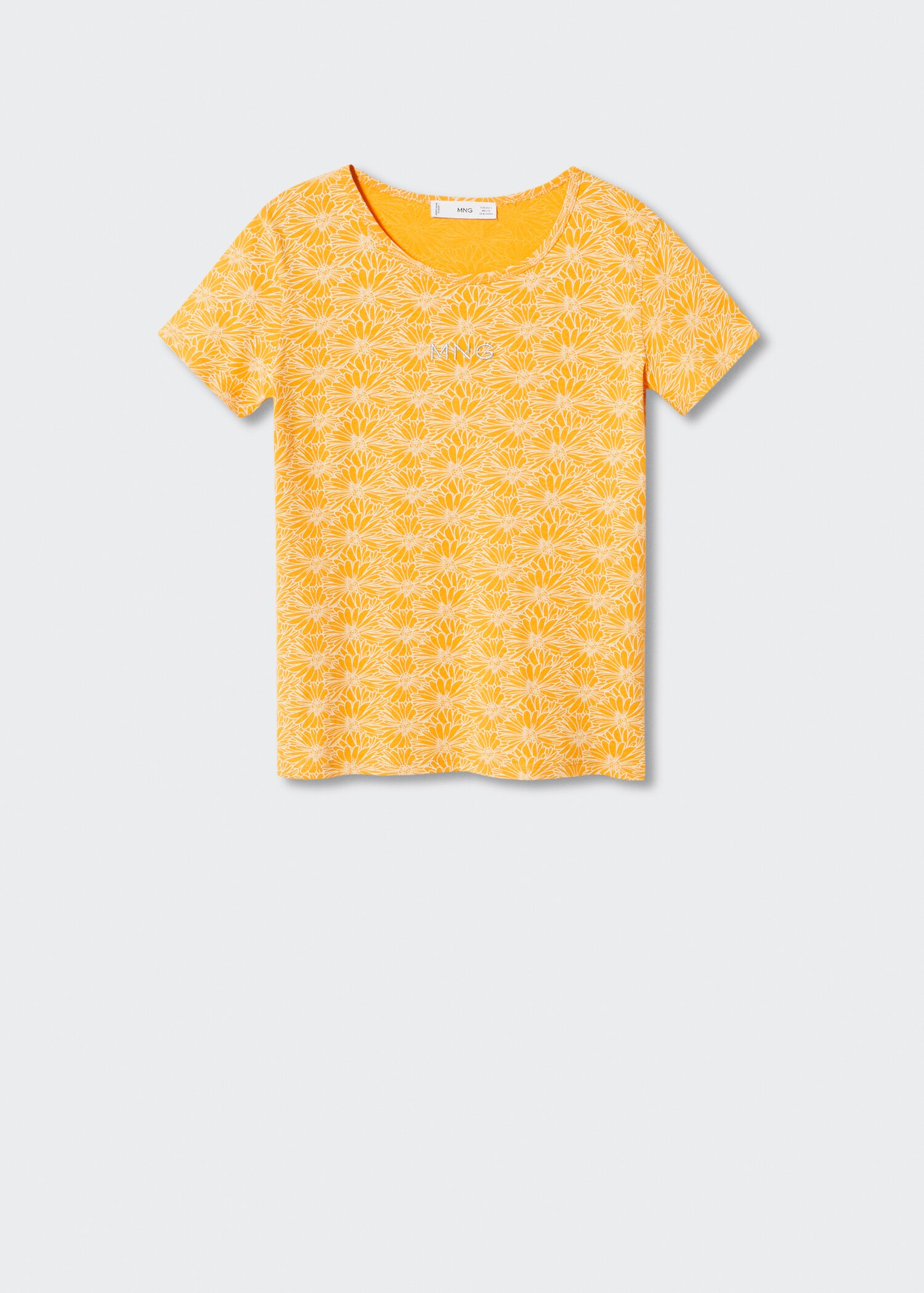 Printed cotton-blend T-shirt - Article without model