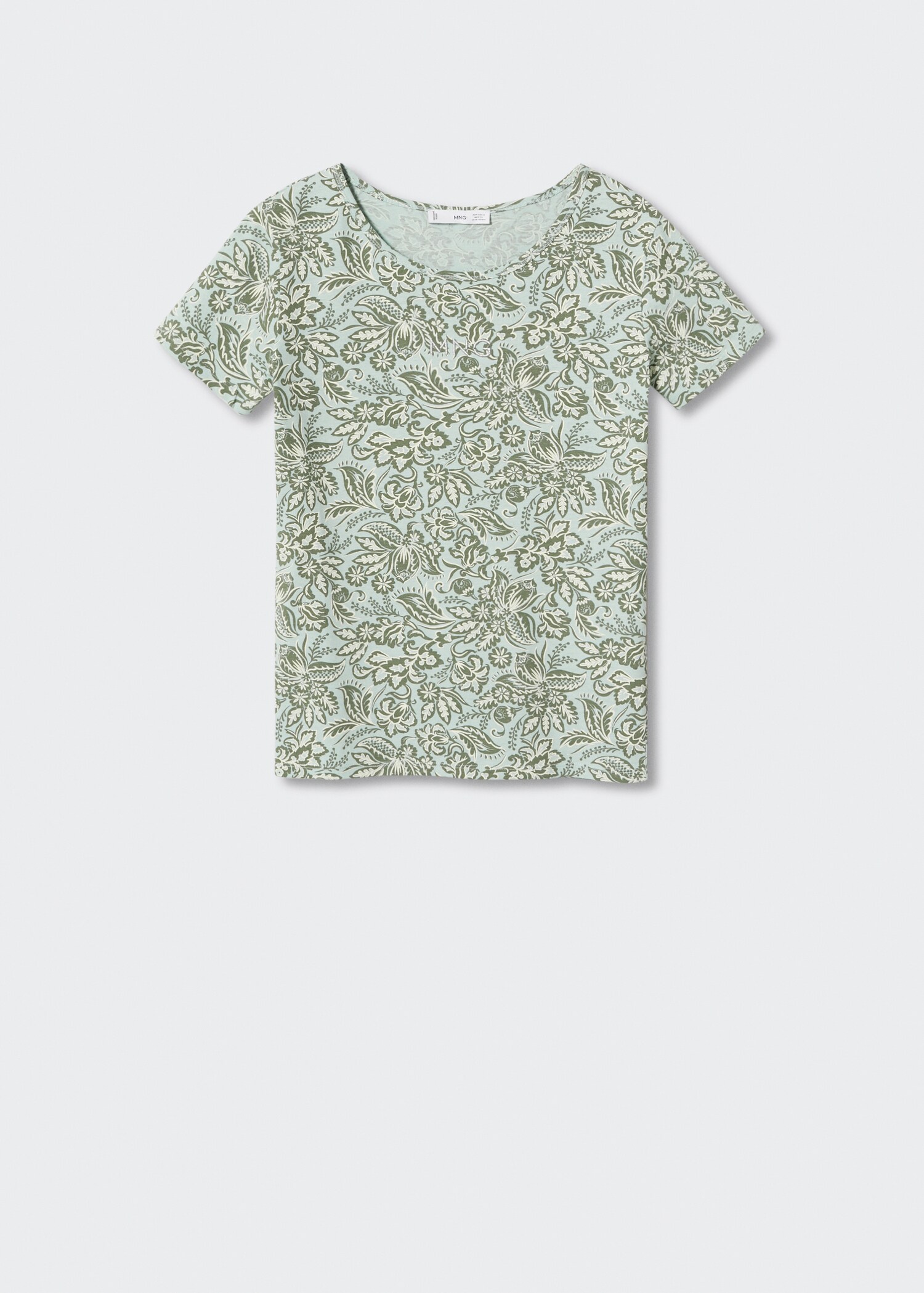 Printed cotton-blend T-shirt - Article without model