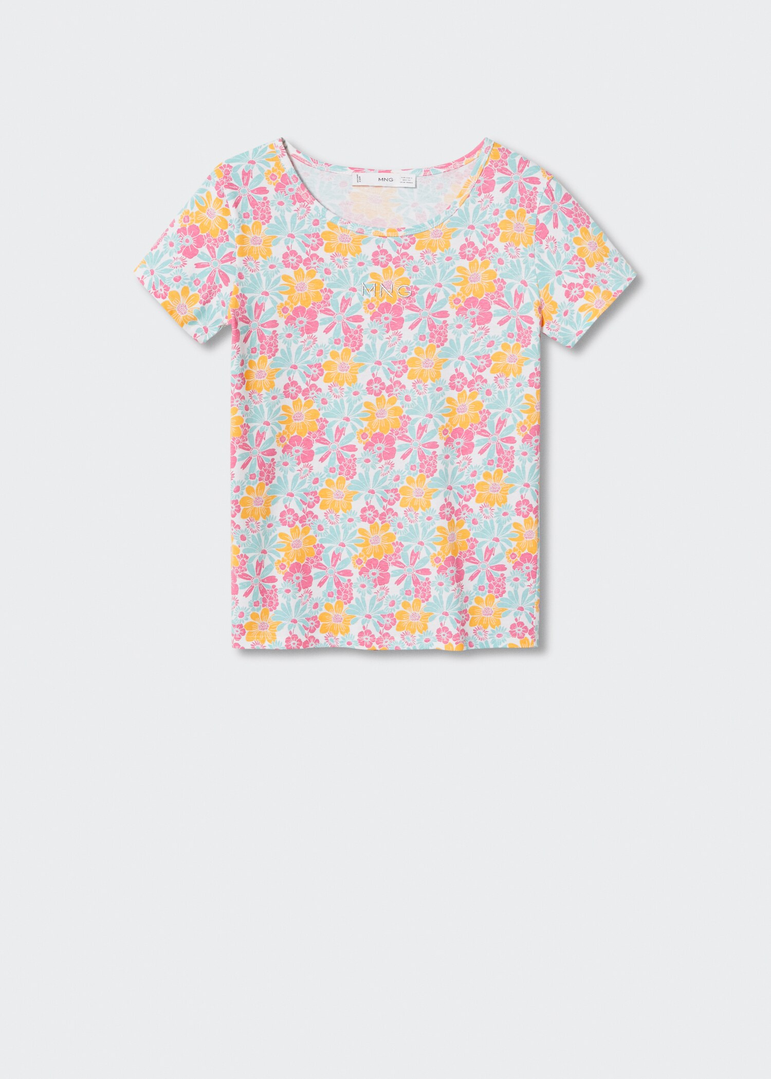 Printed cotton-blend T-shirt - Article without model